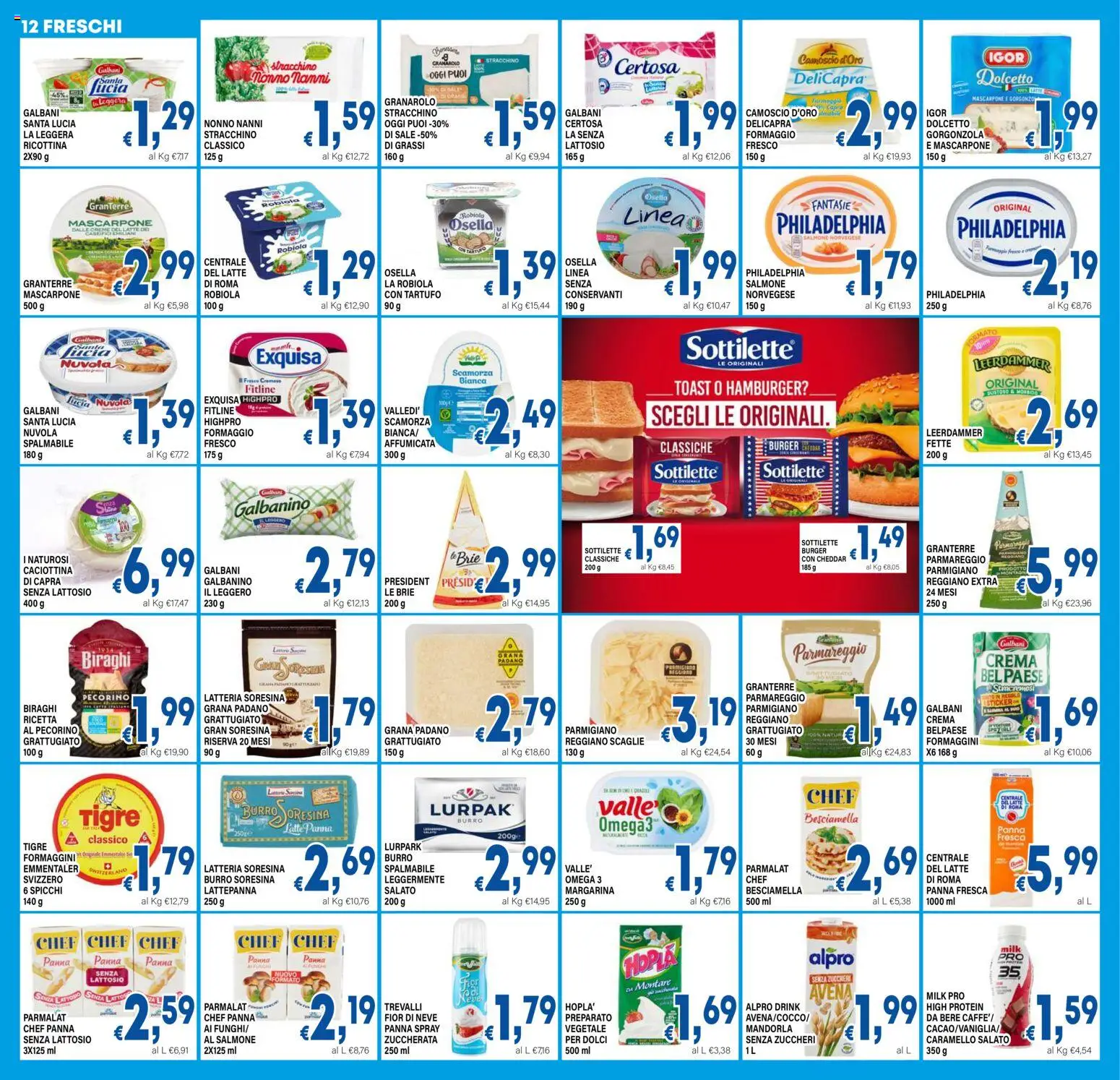 Volantino DEM del 13.02.2026 | Pagina: 12 | Prodotti: Latte, Burro, Stracchino, Mascarpone