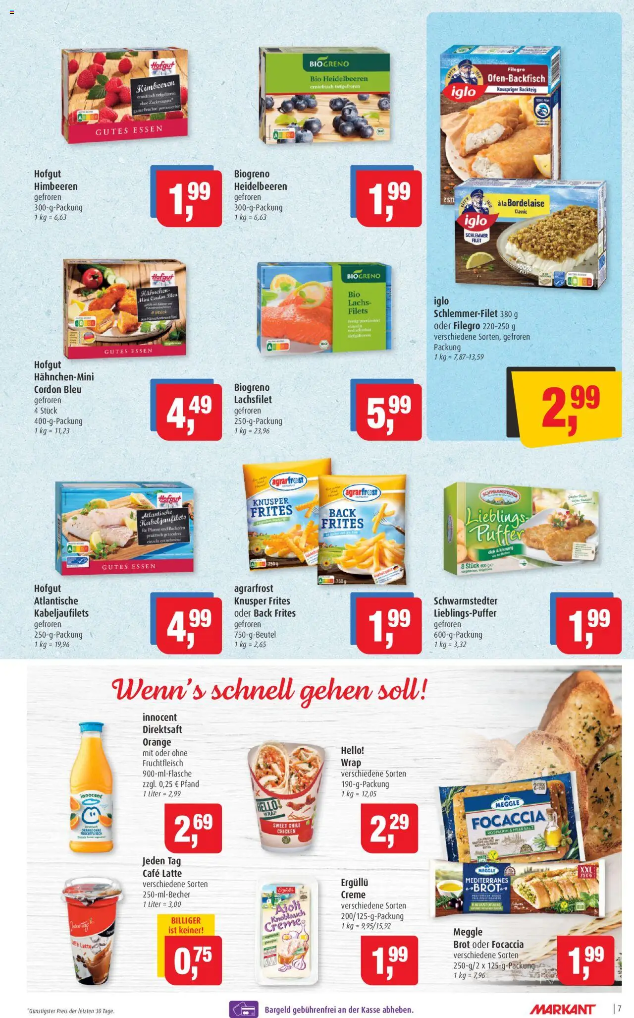 Markant Prospekt 	 - gültig ab dem 11.08.2025 | Seite: 7 | Produkte: Creme, Chili, Backofen, Brot