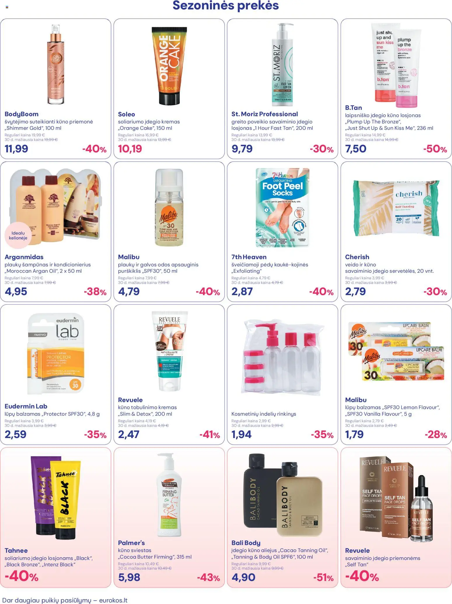 Eurokos akcijos nuo 31.03.2026 | Puslapis: 14 | Prekių: Balzamas, Šampūnas, Sviestas, Aliejus