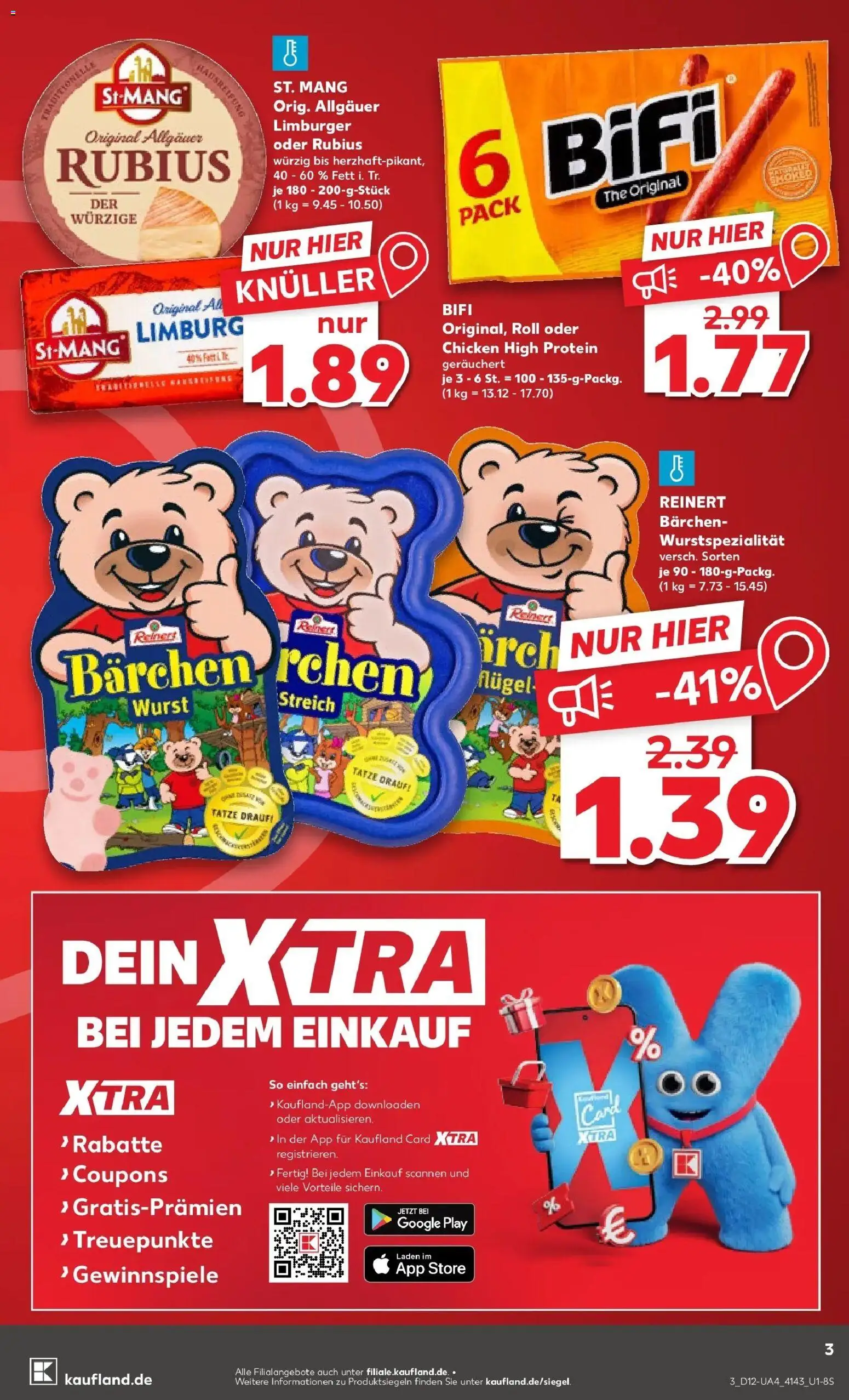 Kaufland Prospekt Dörfles-Esbach	 – gültig ab 19.03.2026 | Seite: 3 | Produkte: Bifi, Wurst