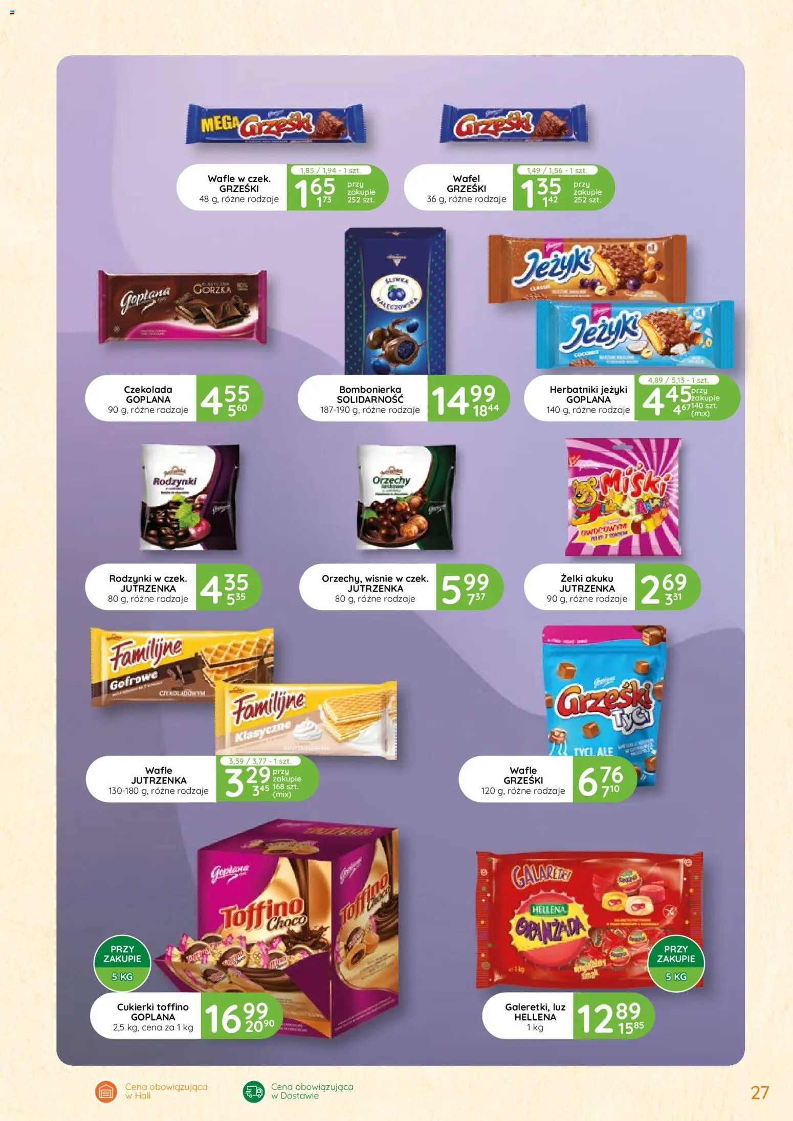 Eurocash Gazetka - Oferta Handlowa od 12.02.2026 | Strona: 27 | Produkty: Galaretki, Herbatniki, Żelki, Rodzynki