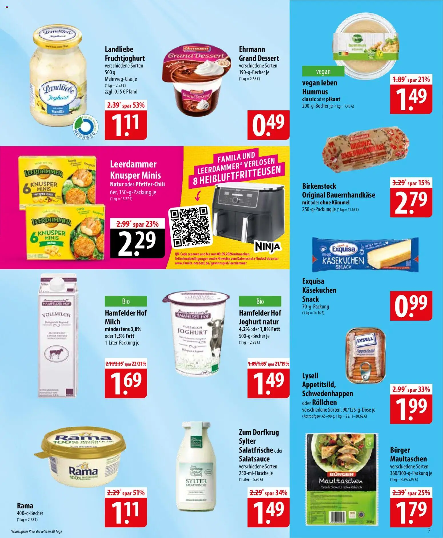 Famila Prospekt 	 – gültig ab 27.04.2026 | Seite: 7 | Produkte: Rama, Fruchtjoghurt, Leerdammer, Exquisa