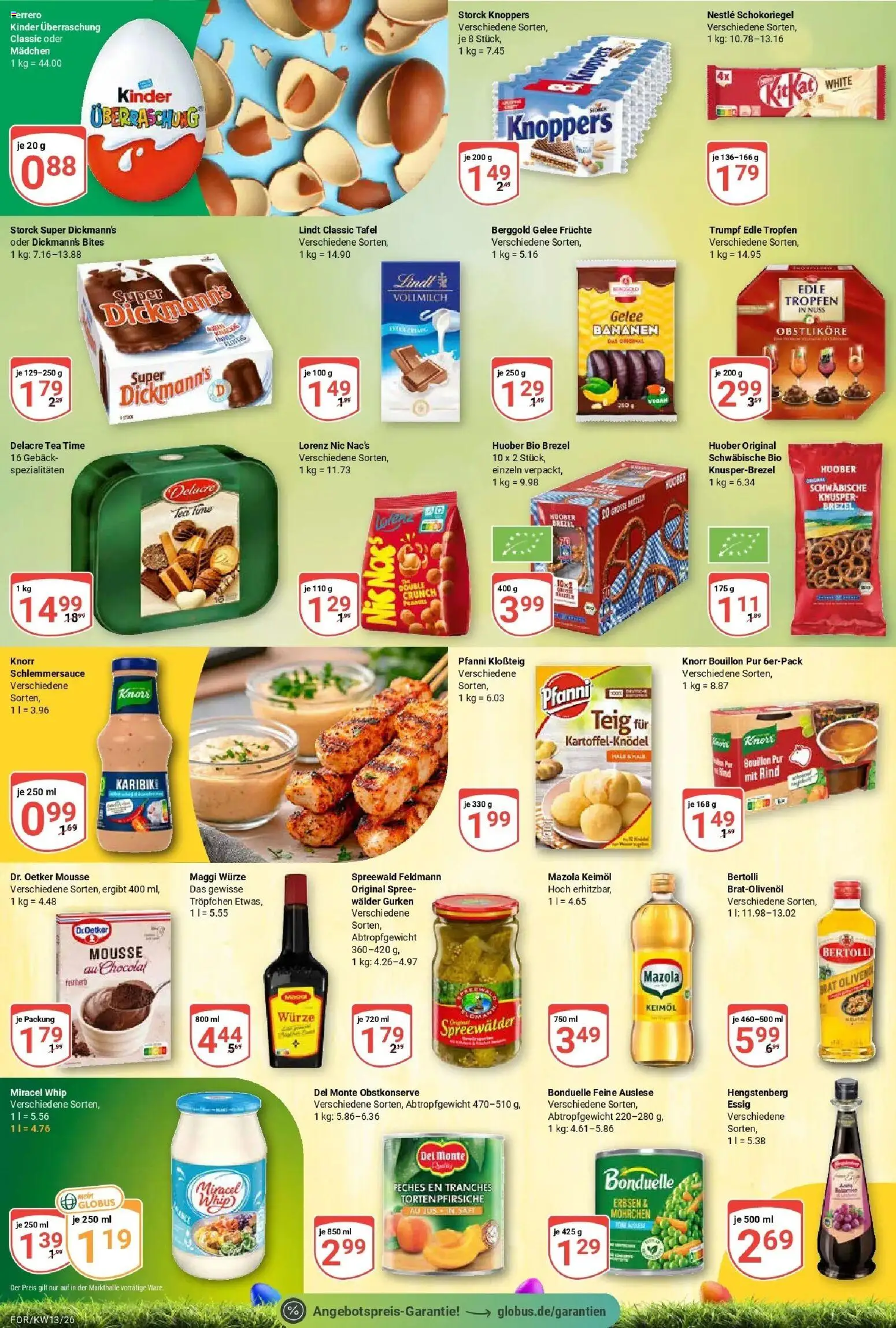 Globus prospekt Forchheim	 – gültig ab 23.03.2026 | Seite: 13 | Produkte: Maggi, Knorr, Miracel whip, Gurken