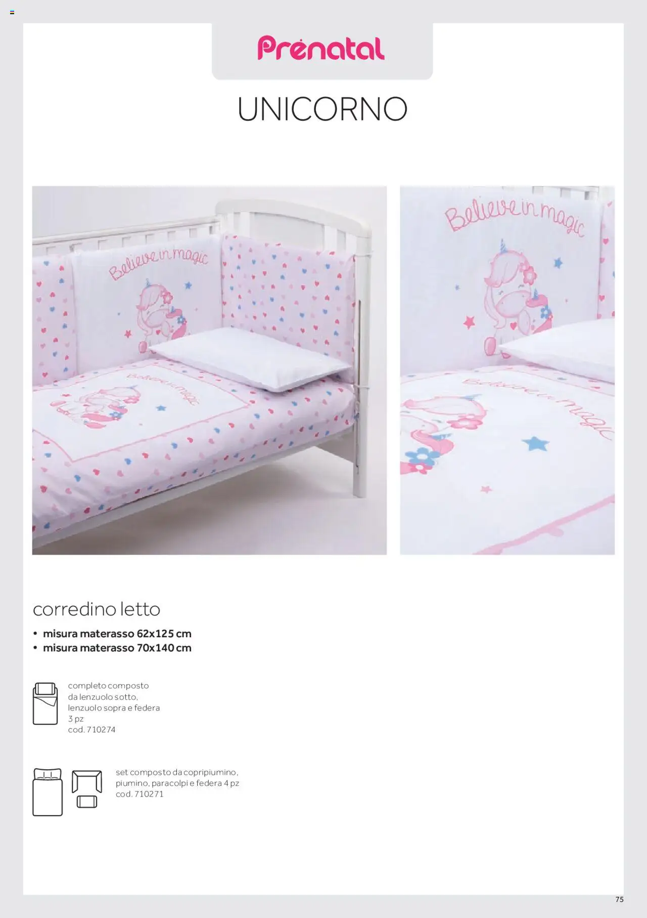 Volantino Prenatal del 01.01.2025 | Pagina: 68 | Prodotti: Letto, Materasso, Federa
