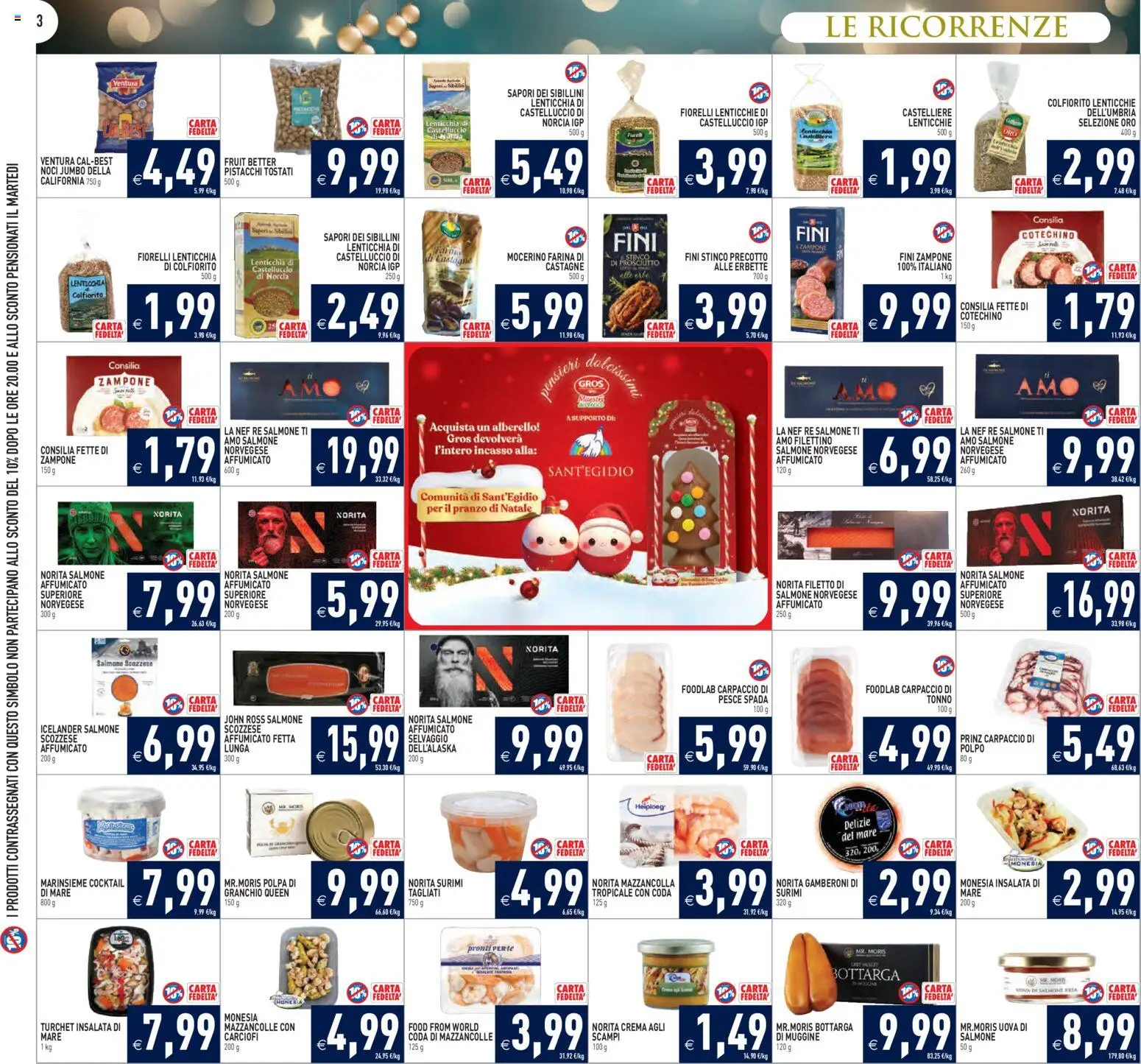 Volantino PIM Supermercati del 27.12.2025 | Pagina: 3 | Prodotti: Uova, Farina, Noci, Pistacchi