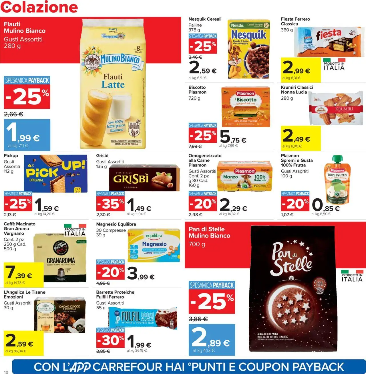 Volantino Carrefour del 20.10.2025 | Pagina: 10 | Prodotti: Cioccolato, Latte, Olio, Cocco