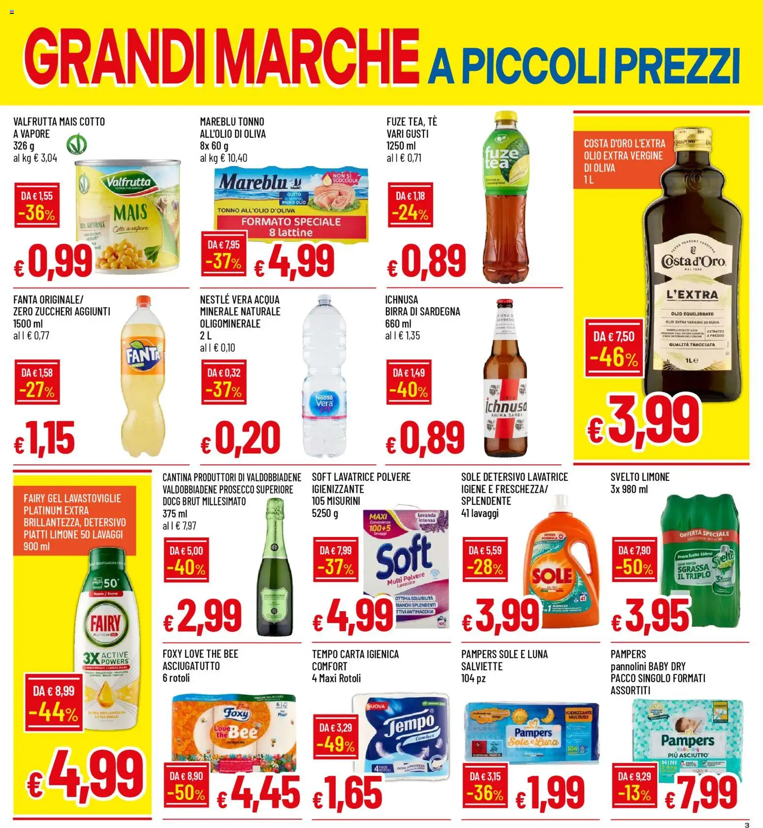 Volantino Galassia del 03.11.2025 | Pagina: 3 | Prodotti: Birra, The, Fanta, Asciugatutto