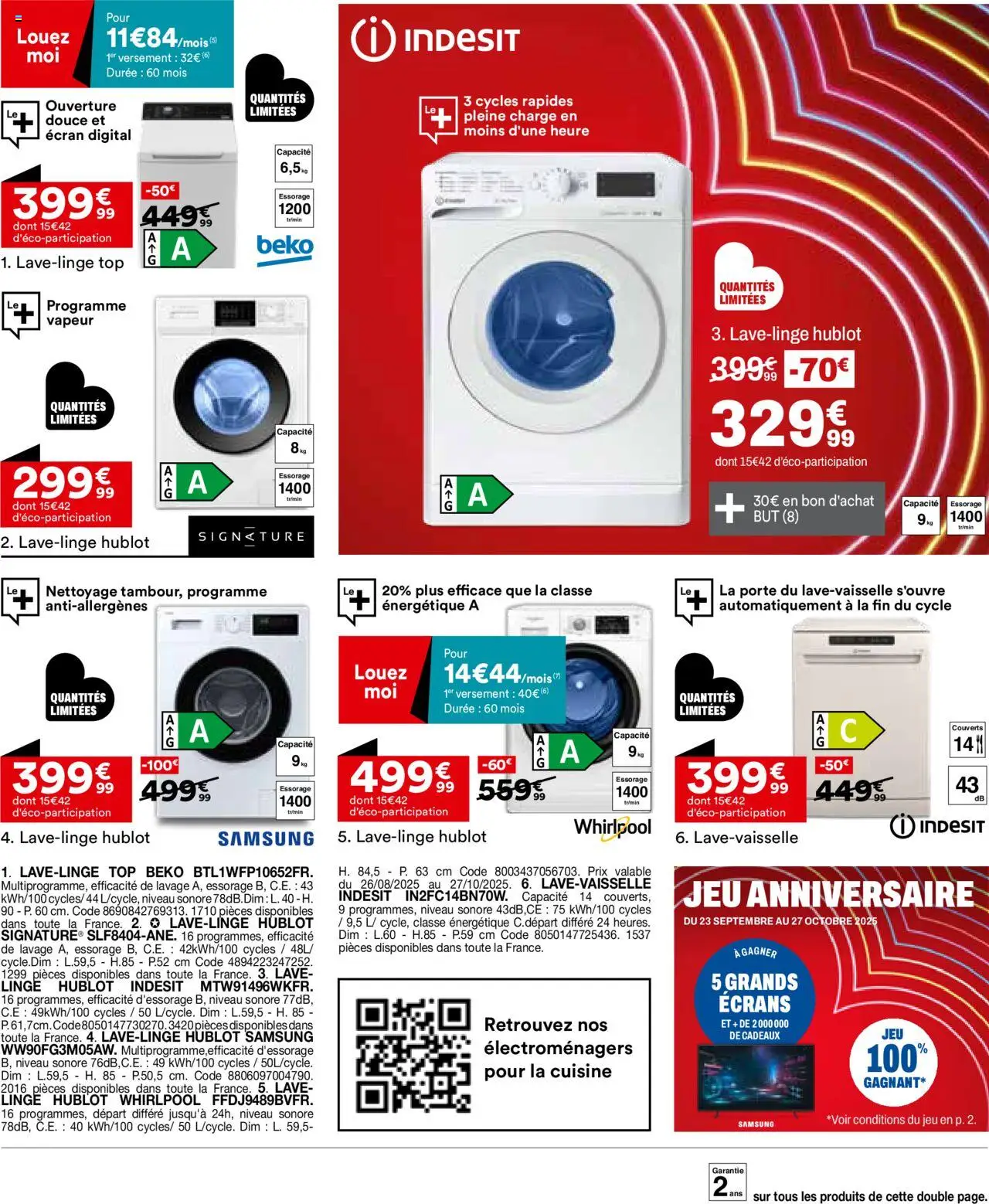 {H1} | Page: 9 | Produits: Lave linge, Porte