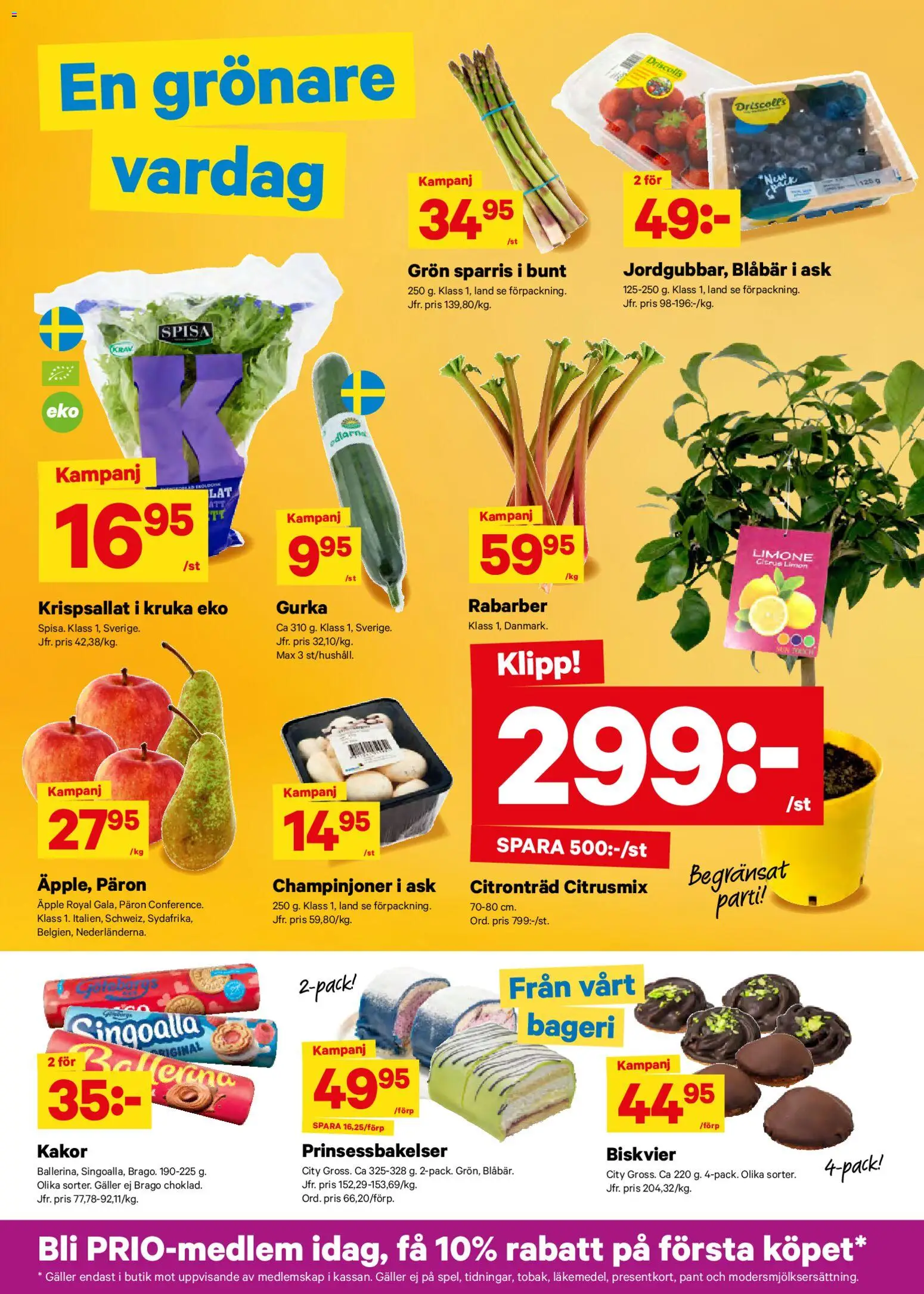 City Gross reklamblad aktuell från 20.04.2026 | Sida: 5 | Produkter: Galler, Champinjoner, Äpple, Sparris