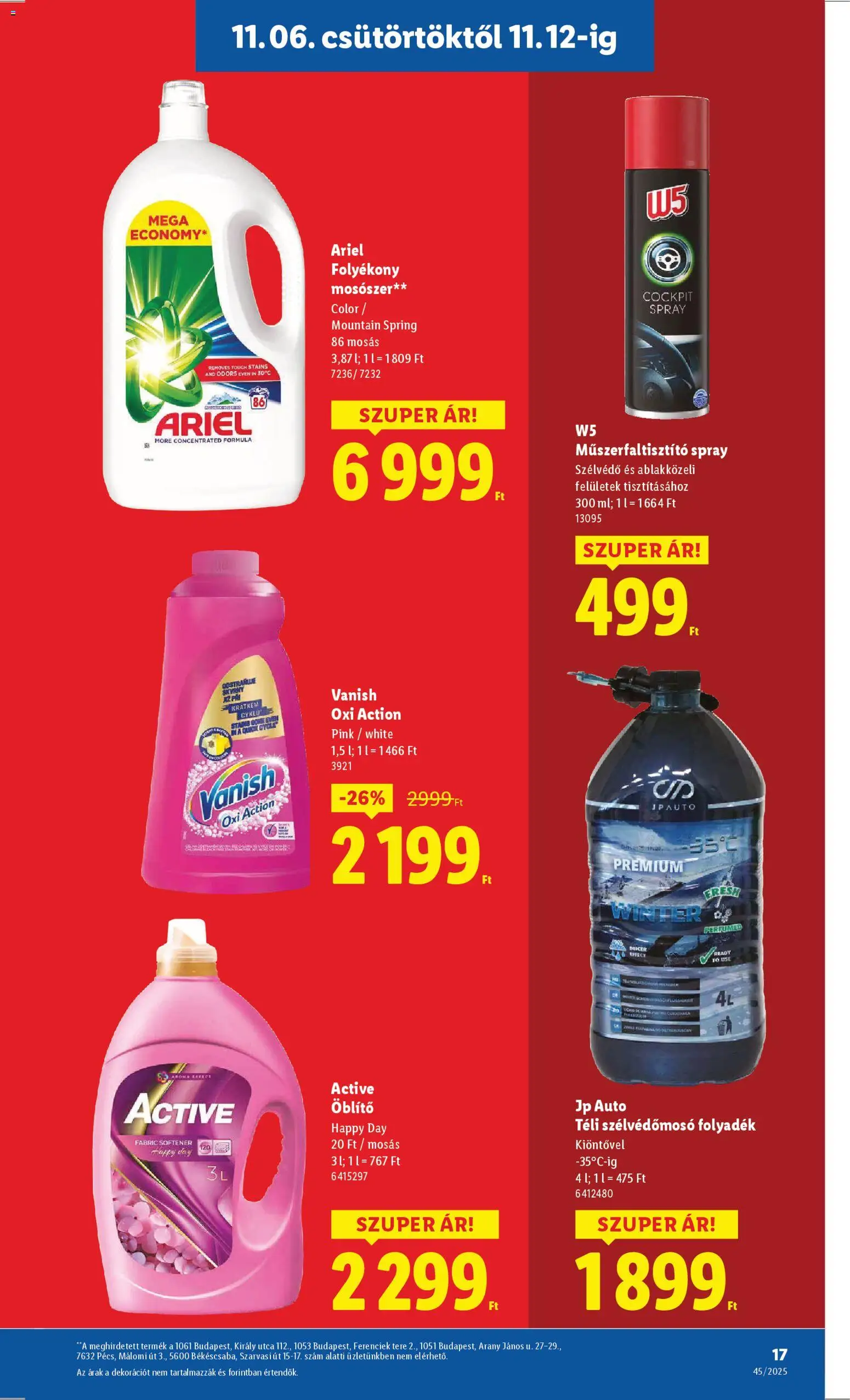 Lidl akciós ujság - amely érvényes a következő dátumtól: 06.11.2025 | Oldal: 17