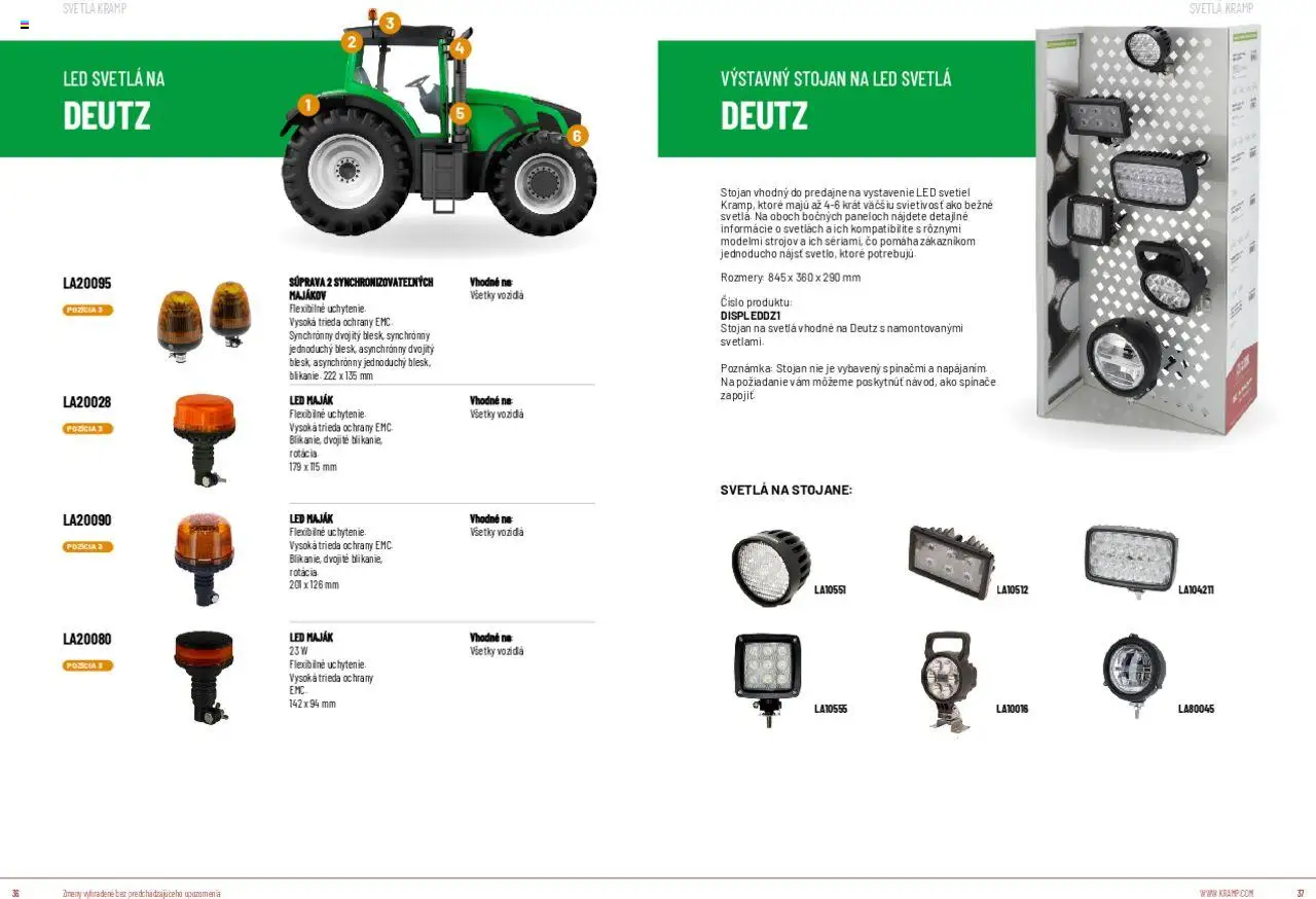 Nové Kramp akcie – leták je platný od 12.08.2025 | Strana: 19 | Produkty: Led svetlá, Led, Svetlá