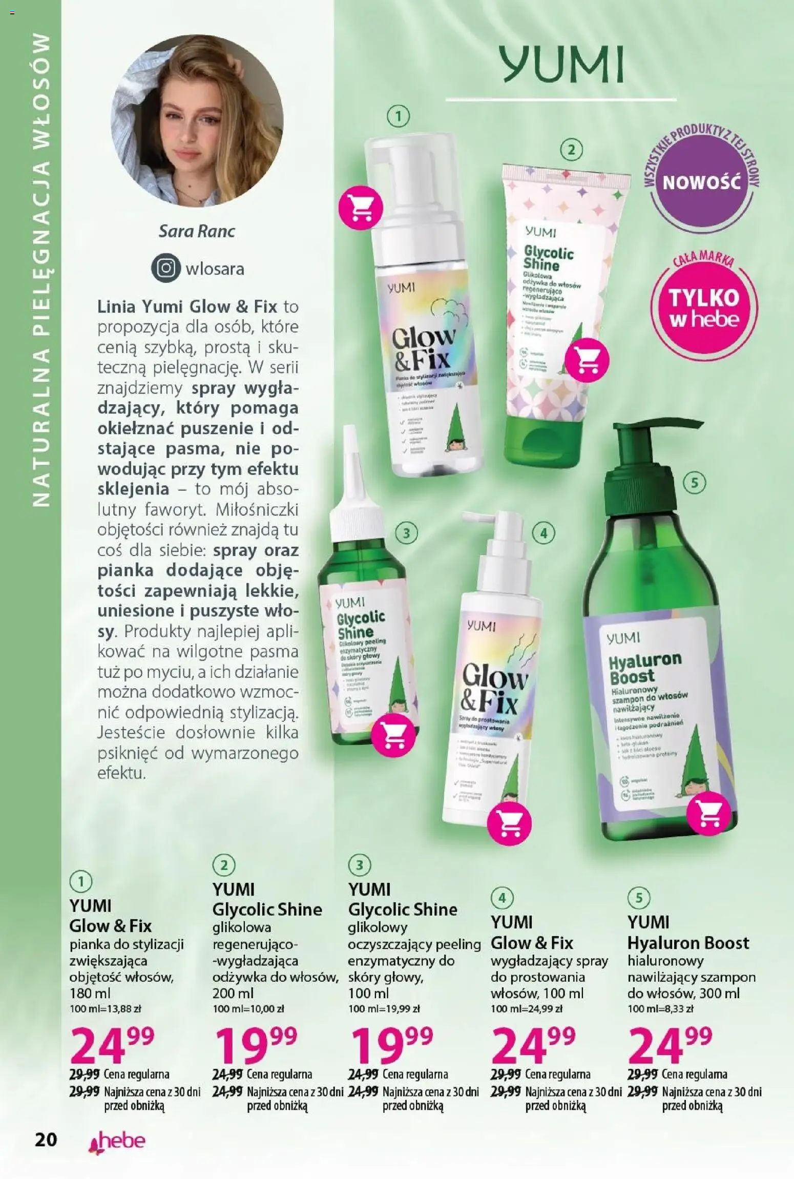 Hebe Gazetka - Katalog od 31.01.2026 | Strona: 20 | Produkty: Szampon, Odżywka, Odżywka do włosów, Peeling