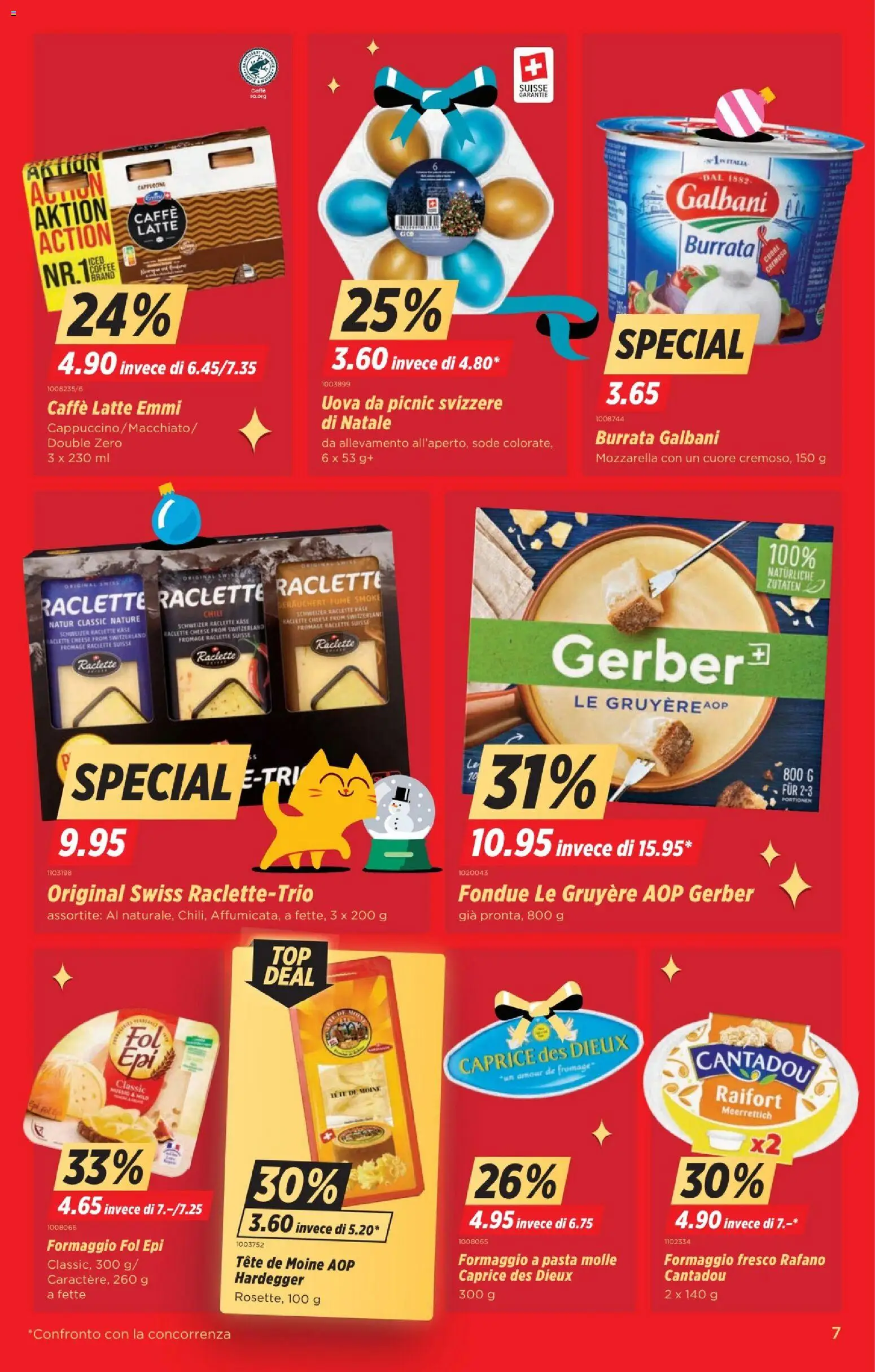 Denner Aktionen IT – gültig ab 02.12.2025 | Seite: 7 | Produkte: Käse, Chili, Pasta, Raclette