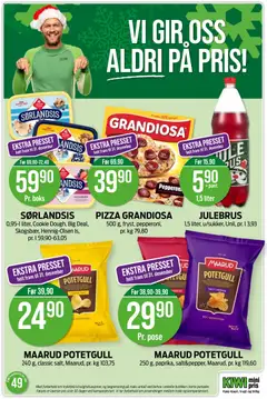 Forhåndsvisning av SØRLANDSIS, 0,95-1 liter, Cookie Dough, Big Deal, Skogsbær, Hennig-Olsen Is, pr. l 59,90-63,05 gyldig fra 01.12.2025 | Side: 13