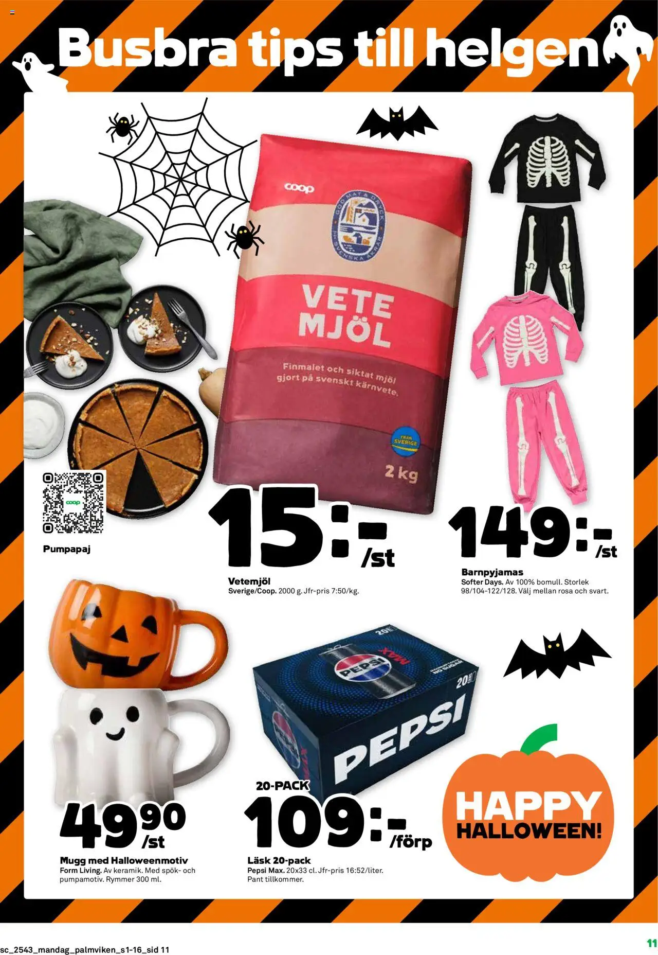 Stora Coop reklamblad aktuell från 20.10.2025 | Sida: 11 | Produkter: Pepsi