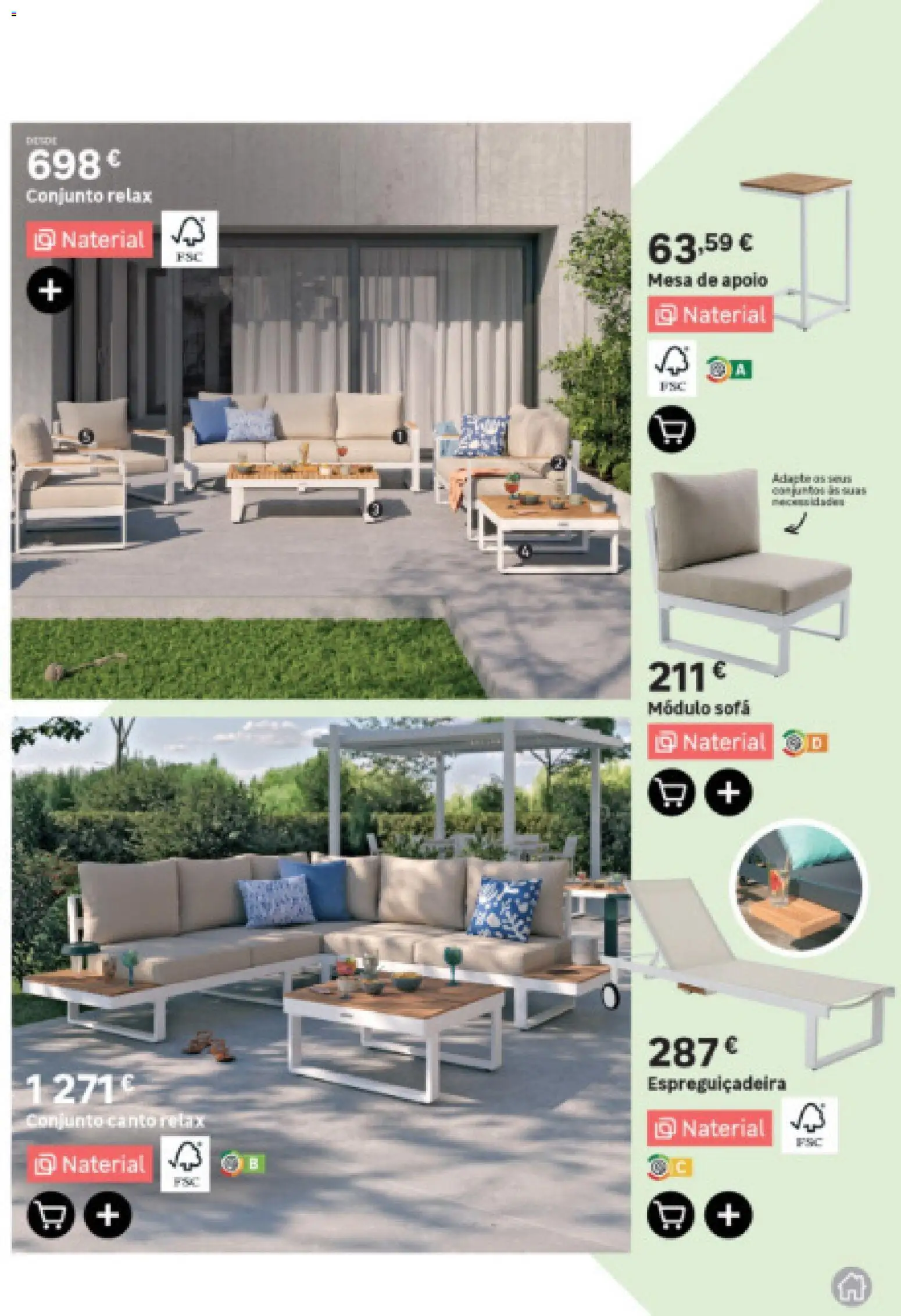 Leroy Merlin Arquipélago da Madeira Jardim │ válido de 12.03.2026 | Página: 15 | Produtos: Sofá, Espreguiçadeira, Mesa