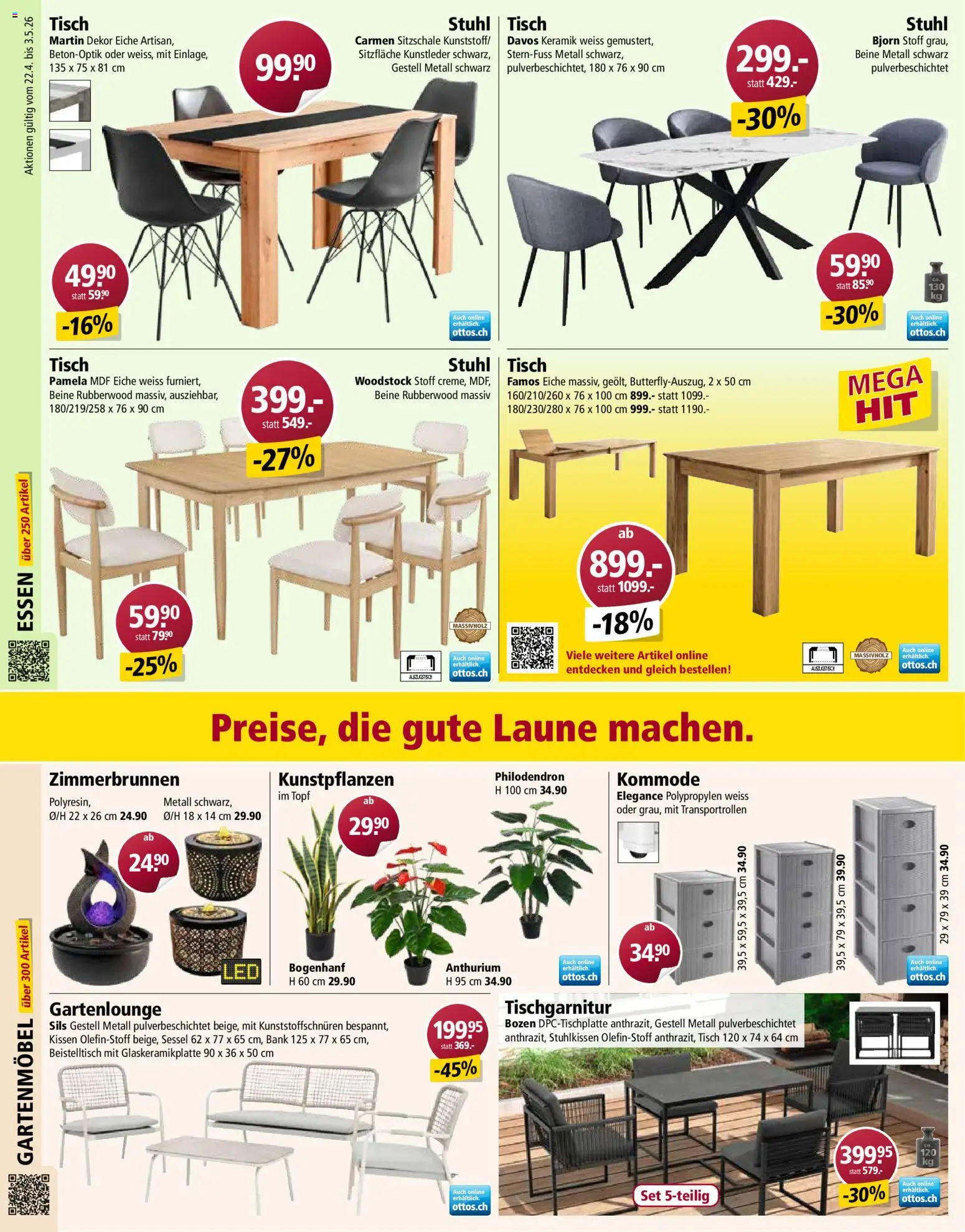 Otto's aktionen – gültig ab 22.04.2026 | Seite: 10 | Produkte: Kommode, Sessel, Stuhl, Beistelltisch