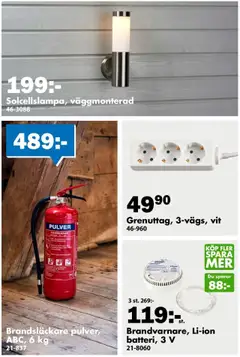Biltema - erbjudanden - Förhandsvisning av reklamblad från butik Biltema aktuell från 01.09.2025 | Sida: 7 | Produkter: Brandsläckare, Häll