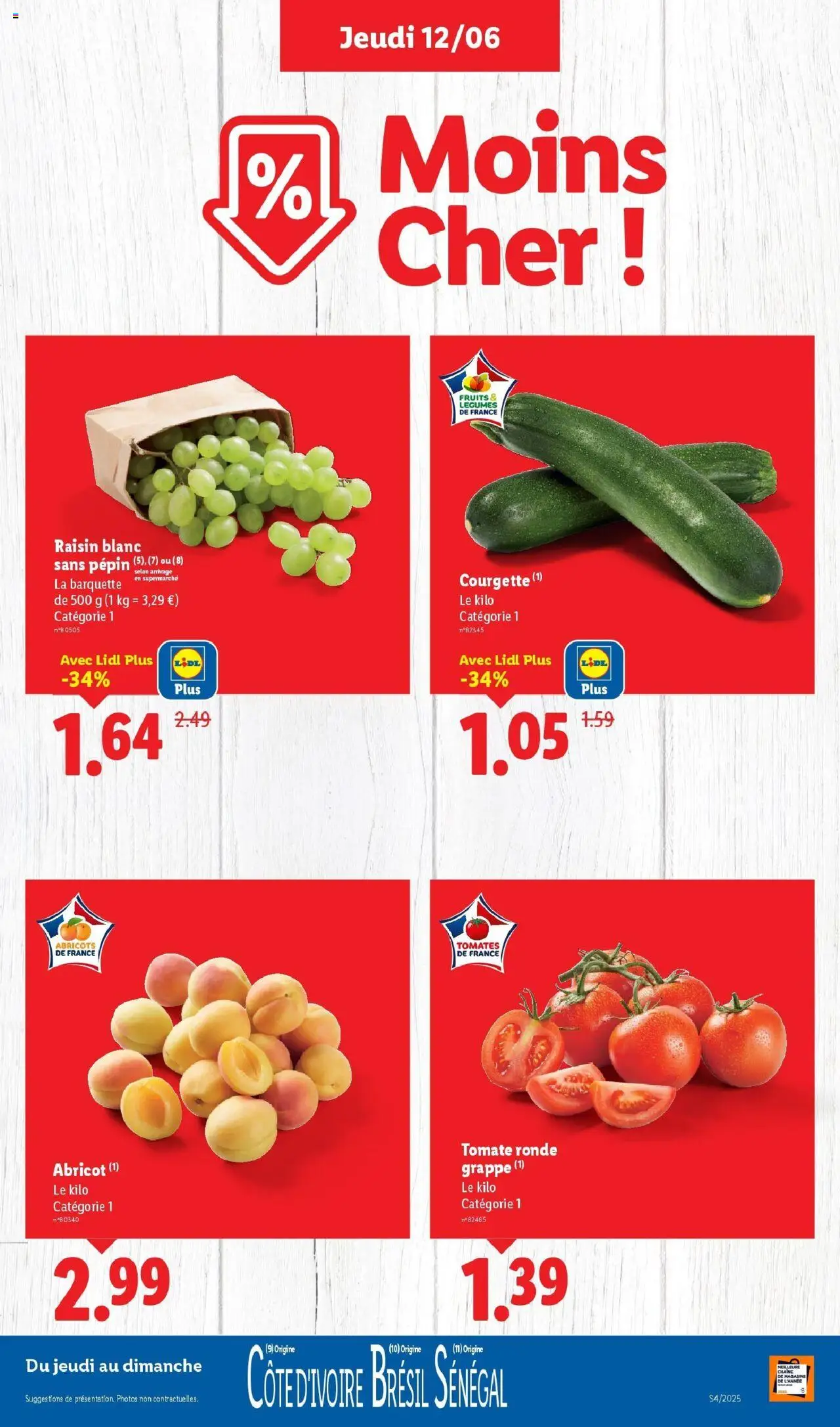 | Page: 5 | Produits: Abricot, Courgette, Abricots, Tomates