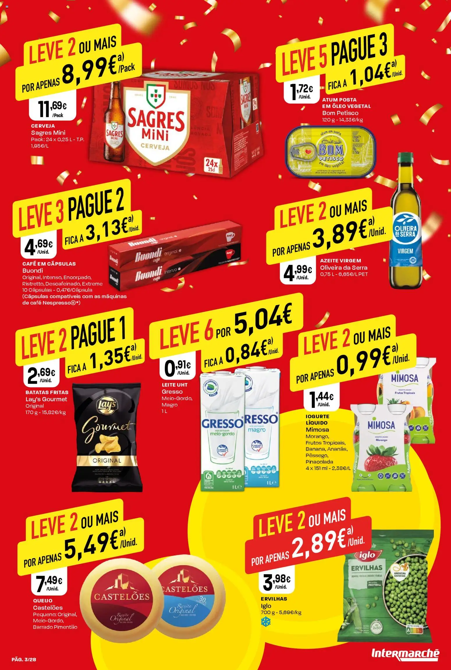 Intermarché Folheto Contact │ válido de 23.10.2025 | Página: 3 | Produtos: Cápsulas café, Queijo, Café, Doces