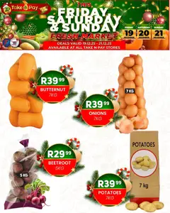 Take n Pay specials catalogue – valid from 19.12.2025 | Page: 3 | Products: Potatoes, Onions