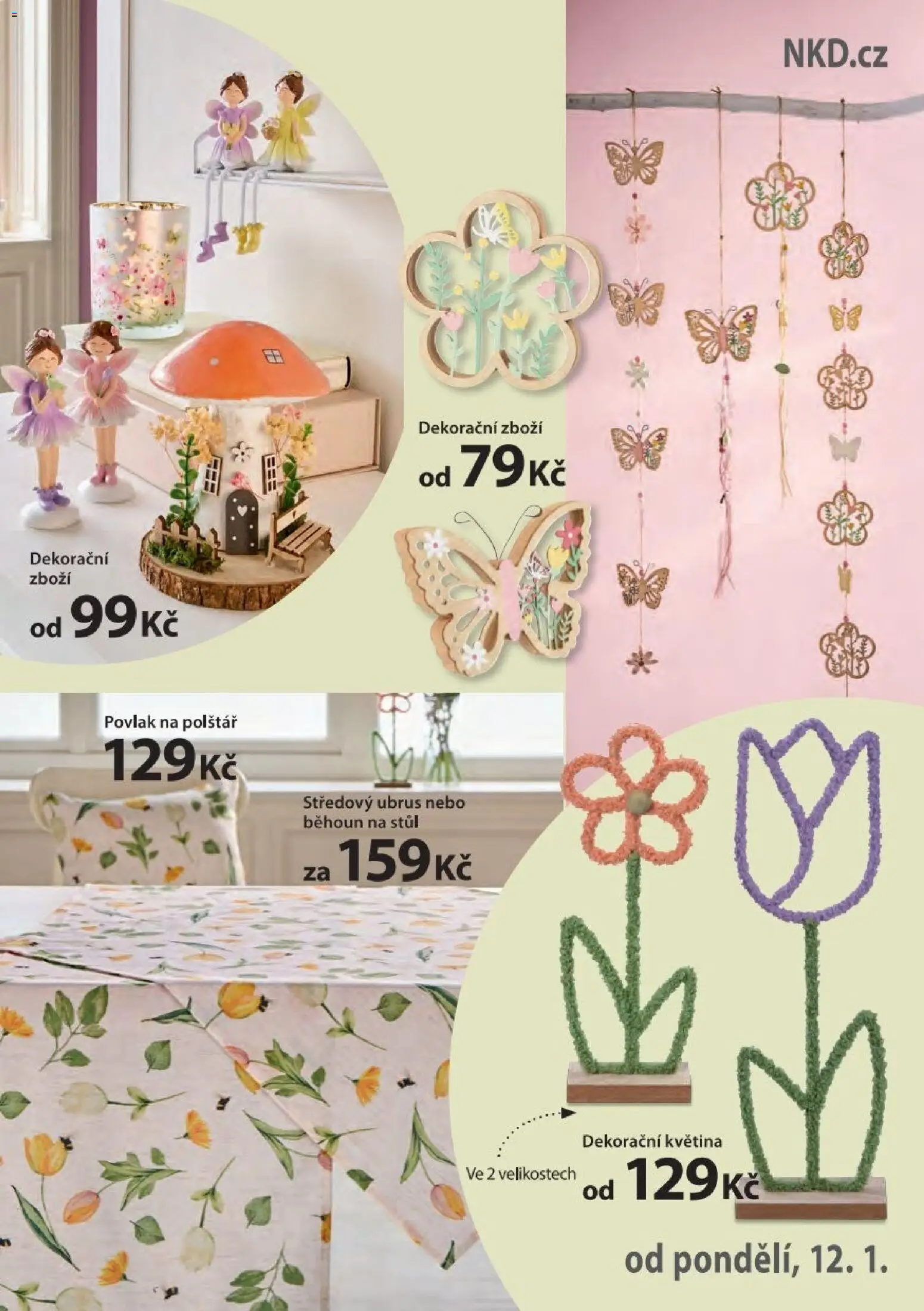 NKD leták od 12.01.2026 | Strana: 3 | Produkty: Povlak na polštář, Polštář, Stůl, Běhoun