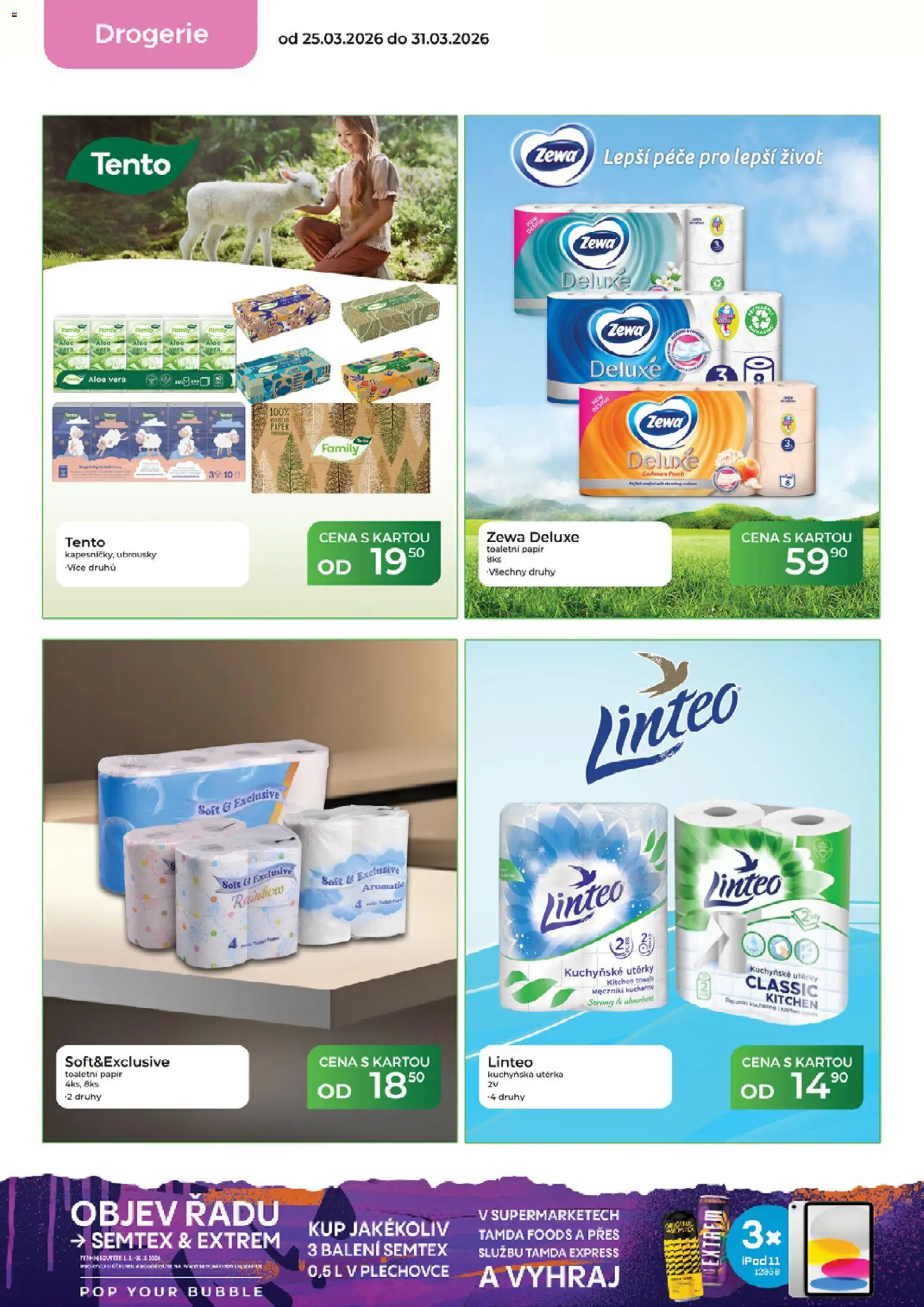 Tamda Foods leták od 25.03.2026 | Strana: 56 | Produkty: Deluxe, Zewa, Aloe vera, Drogerie