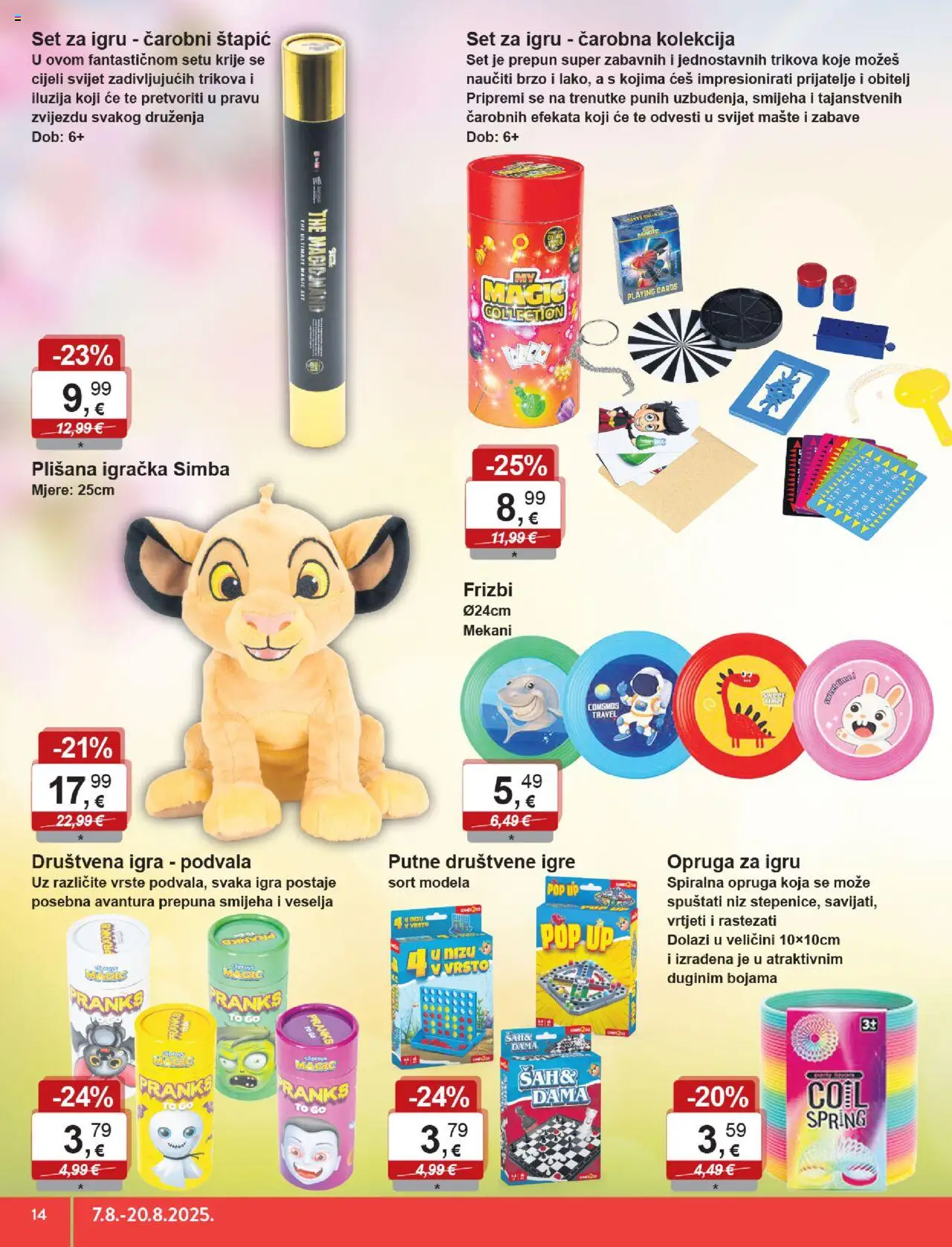 KTC katalog | vrijedi od 07.08.2025 | Stranica: 2 | Proizvodi: Društvene igre, Frizbi, Igra