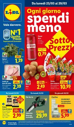 Anteprima del volantino Lidl volantino Ogni giorno spendi meno valido a partire dal 23.03.2026