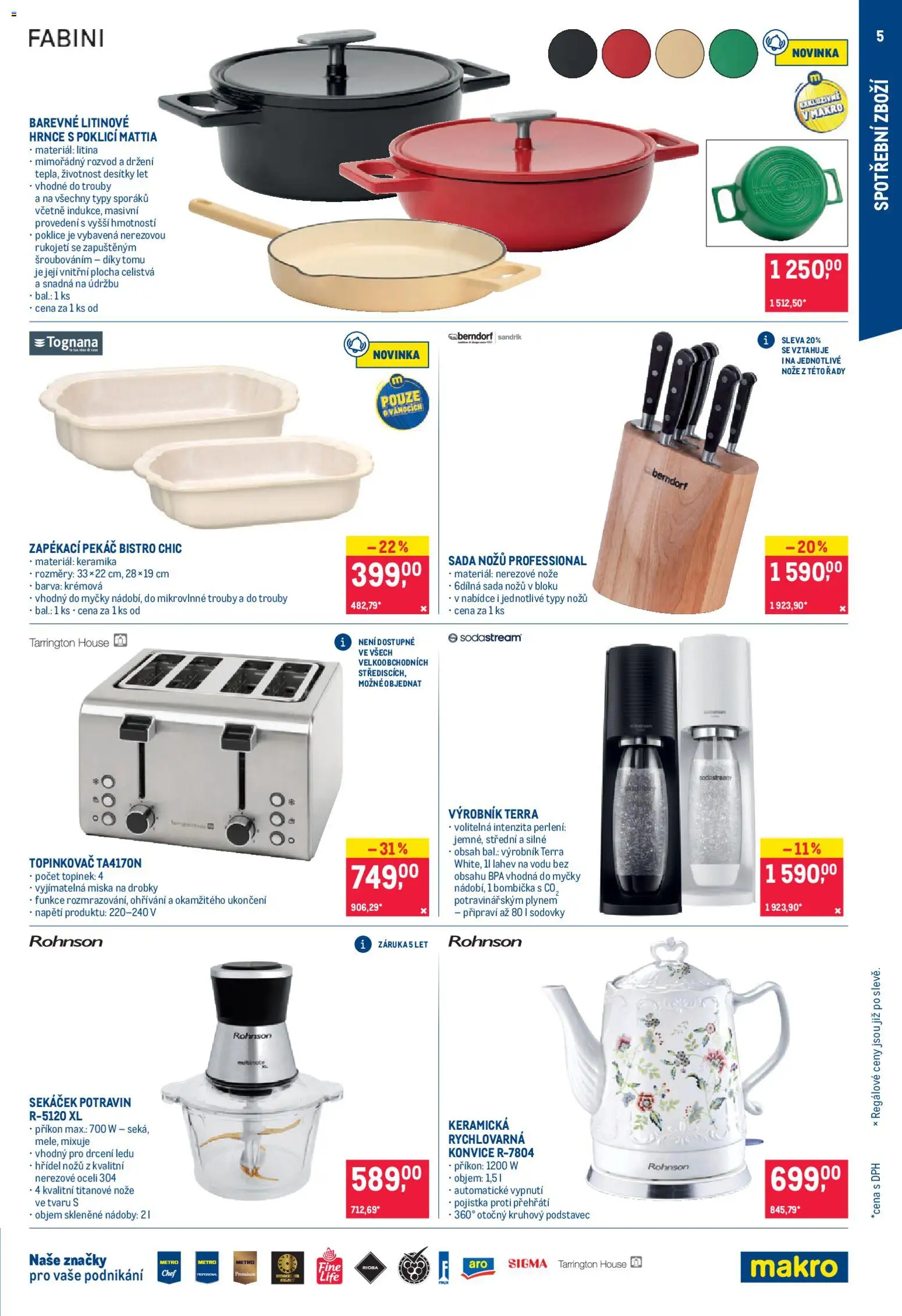 Makro Black Friday od 05.11.2025 | Strana: 5 | Produkty: Nože, Poklice, Konvice, Sekáček