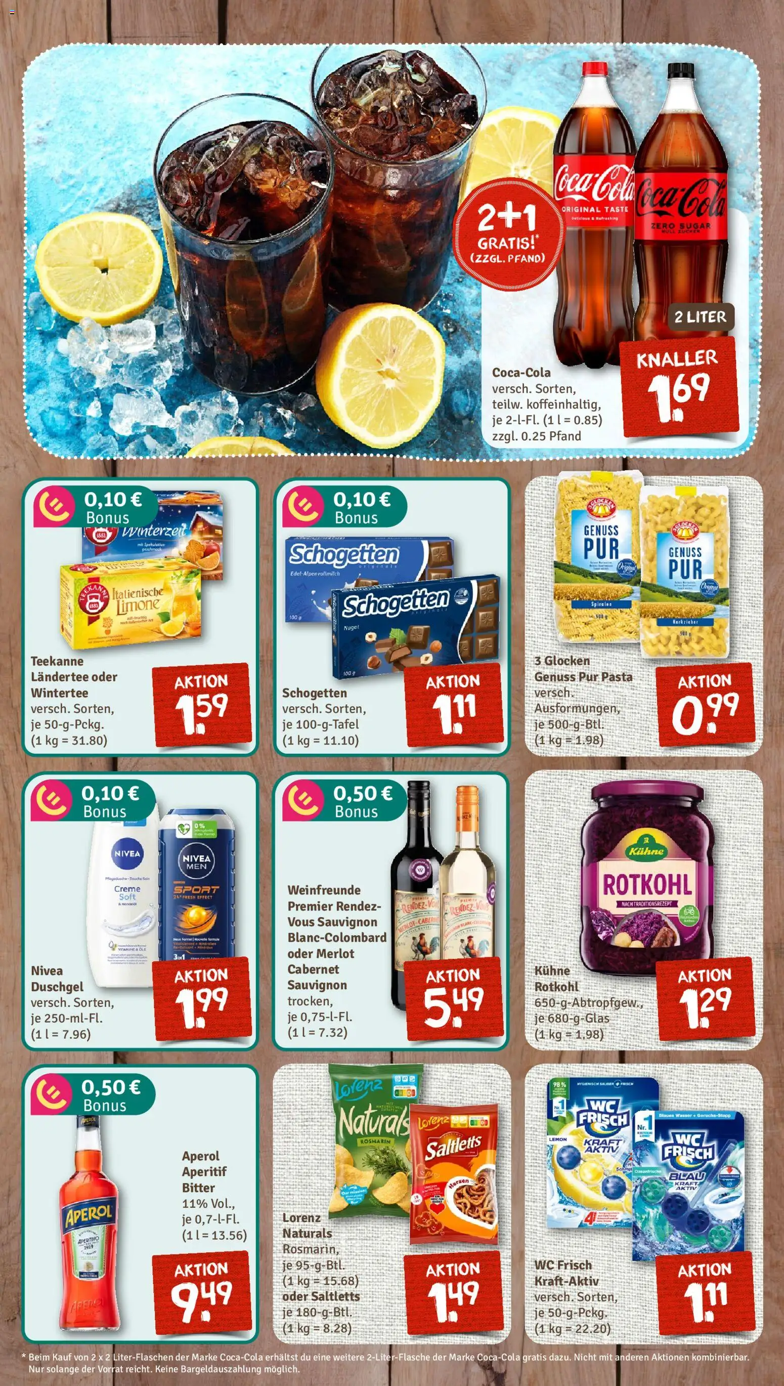 Nahkauf Prospekt – gültig ab 02.11.2025 | Seite: 6 | Produkte: Cola, Rotkohl, Wc frisch, Schogetten
