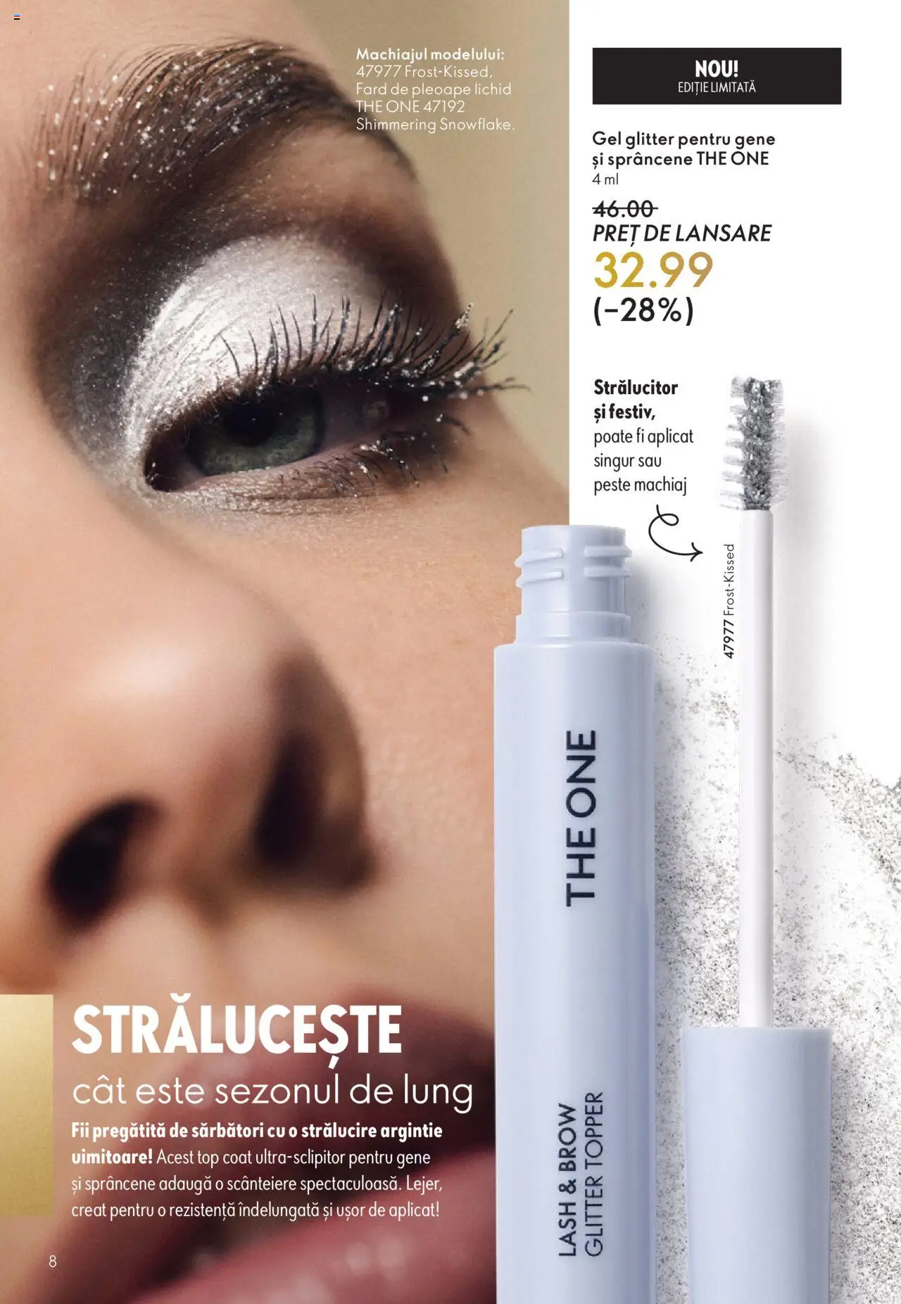 Noul catalog Oriflame – valabil de la 12.11.2025 | Pagină: 8 | Produse: Top, Machiaj, Fard de pleoape, Topper