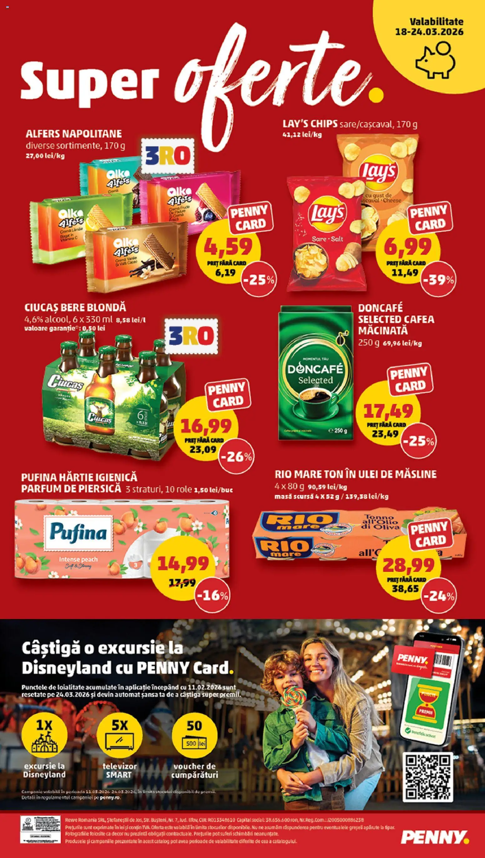 Noul catalog PENNY – valabil de la 18.03.2026 | Pagină: 24 | Produse: Televizor, Măsline, Bere, Sare