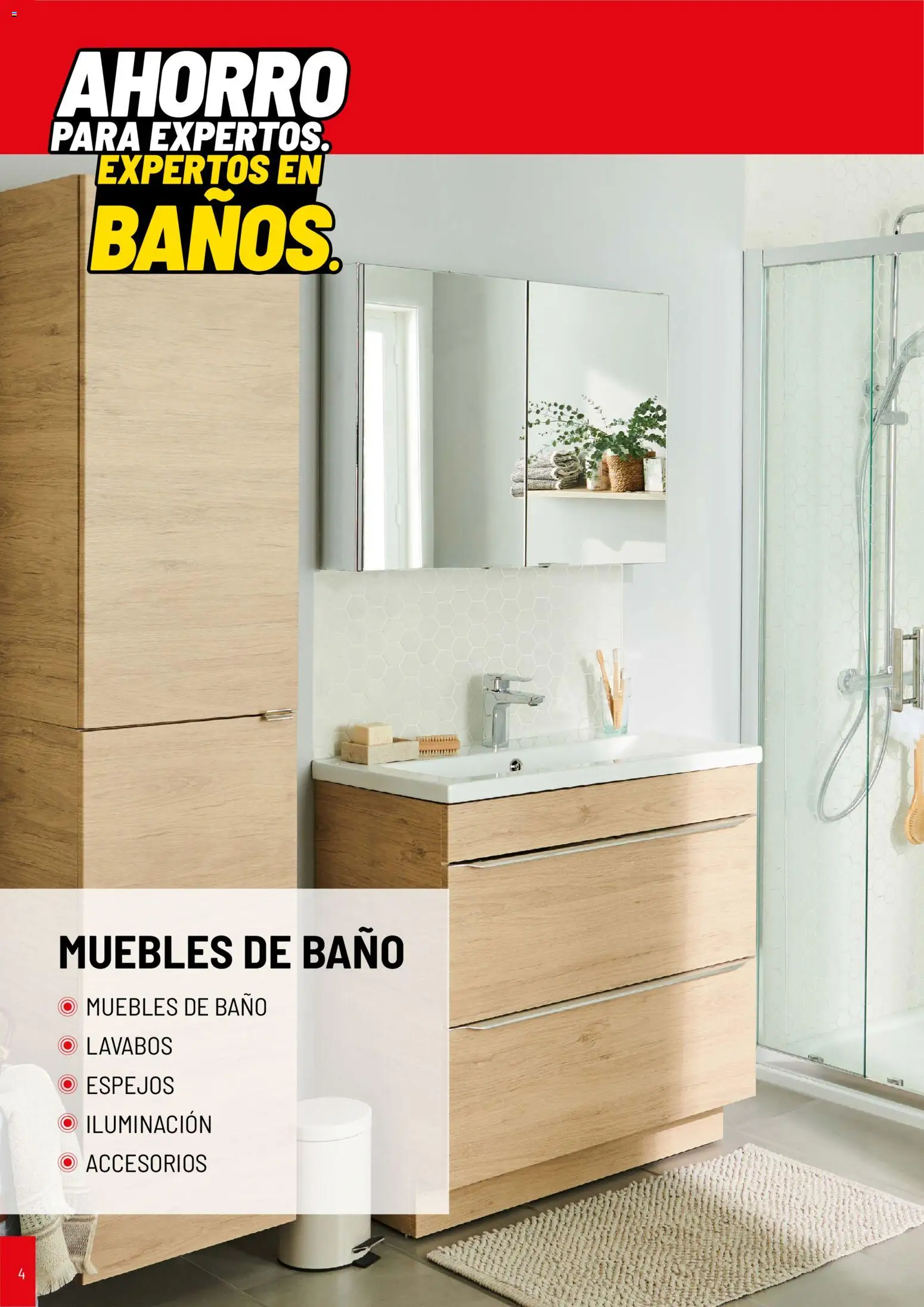 Brico Depôt Baños │ válido desde el 02.01.2026 | Página: 4 | Productos: Muebles, Galette de chaise, Baño