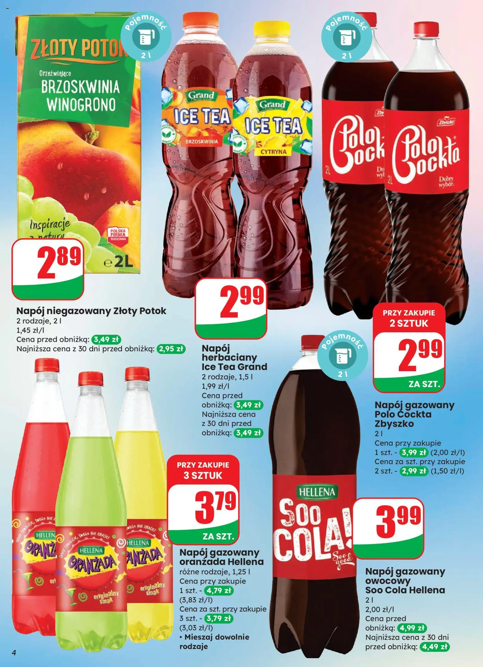 Dino Gazetka od 12.11.2025 | Strona: 4 | Produkty: Cytryna, Winogrono, Ice Tea, Oranżada hellena