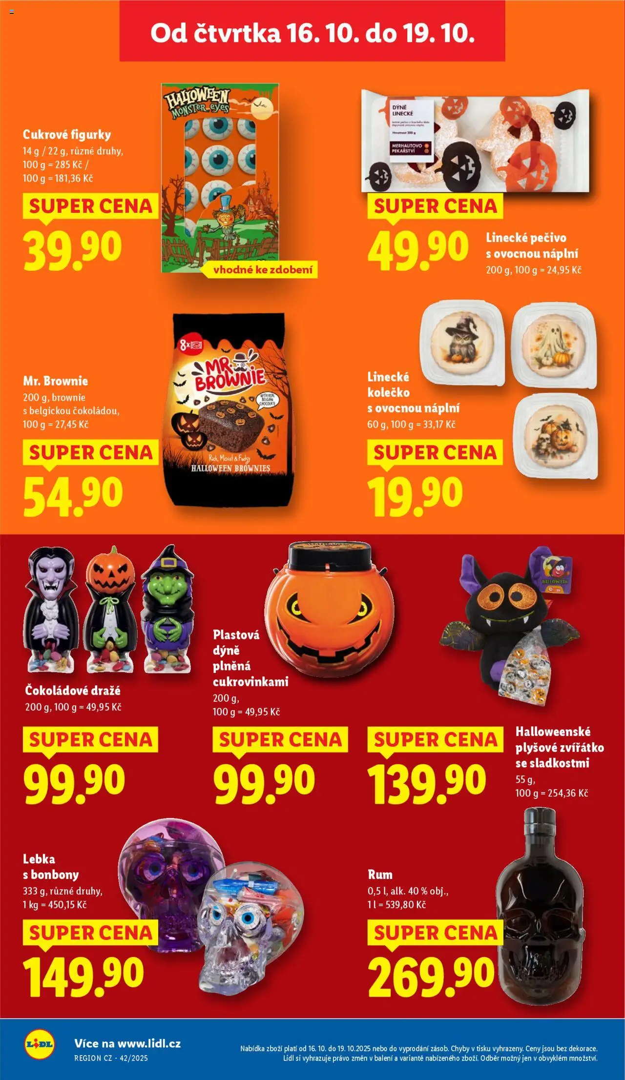 Lidl leták od 16.10.2025 | Strana: 32 | Produkty: Rum, Cookies, Brownie, Figurky