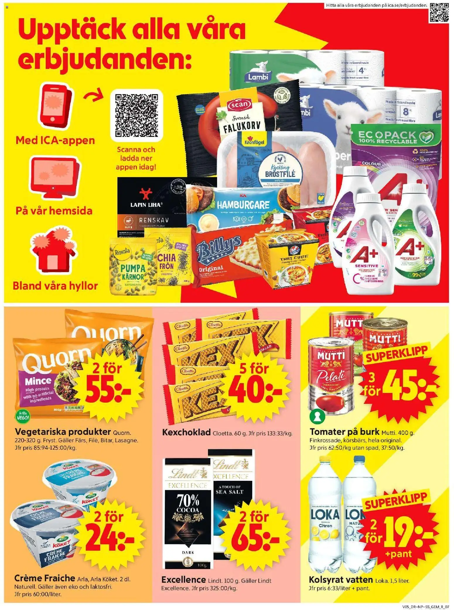 ICA Supermarket reklamblad aktuell från 26.01.2026 | Sida: 9 | Produkter: Gem, Loka, Creme fraiche, Pumpa