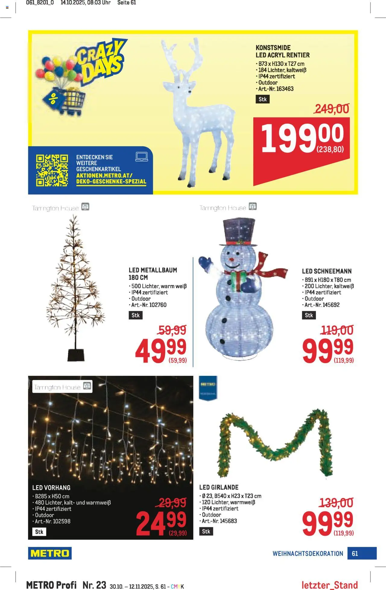 Metro angebote Profi gültig ab 30.10.2025 | Seite: 61 | Produkte: Uhr