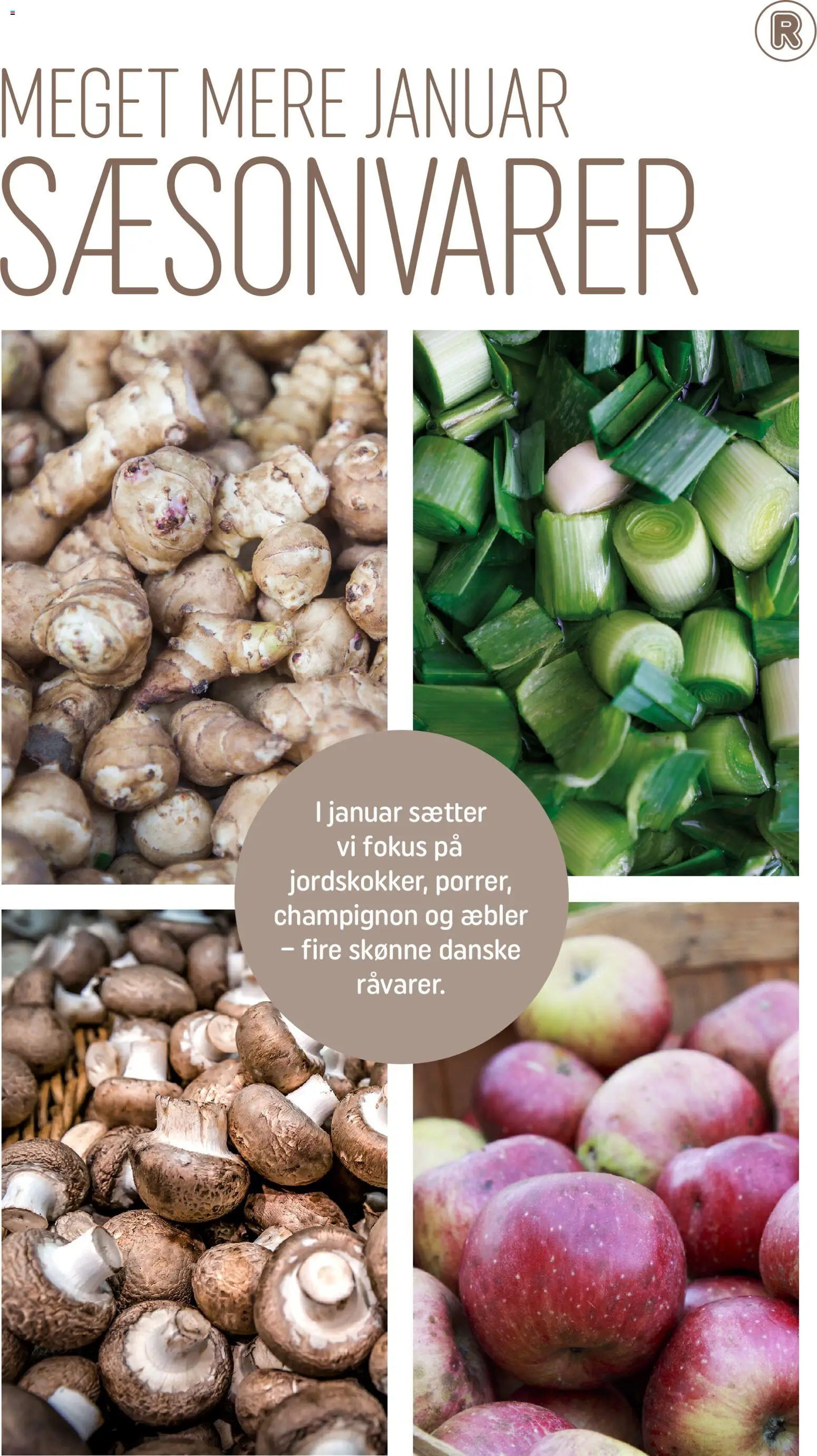 Rema 1000 tilbudsavis – gyldig fra 01.01.2026 | Side: 3 | Produkter: Champignon, Æbler, Jordskokker, Porrer