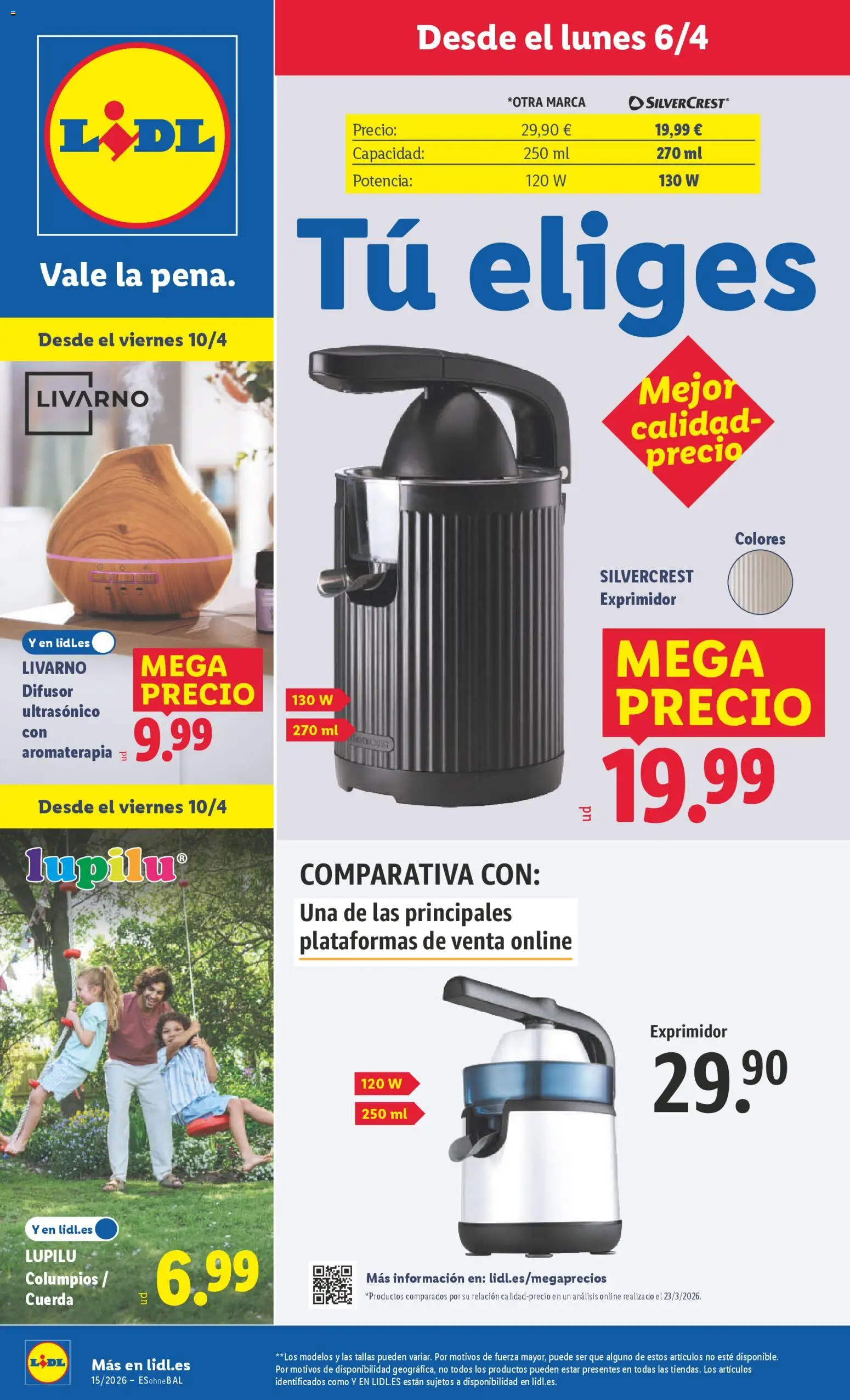 Lidl folleto de bazar │ válido desde el 06.04.2026 | Página: 1 | Productos: Exprimidor