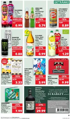 Kaufland prospekt Zossen	 - gültig ab dem 21.07.2025 | Seite: 44 | Produkte: Valensina, Monster, Mixery, Underberg