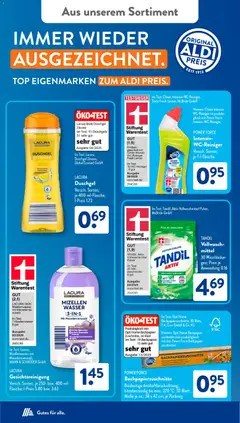Aldi Süd Prospekt 	 ab 20.04.2026 gültig | Seite: 19 | Produkte: Mizellenwasser, Duschgel, Wasser, Zitrone