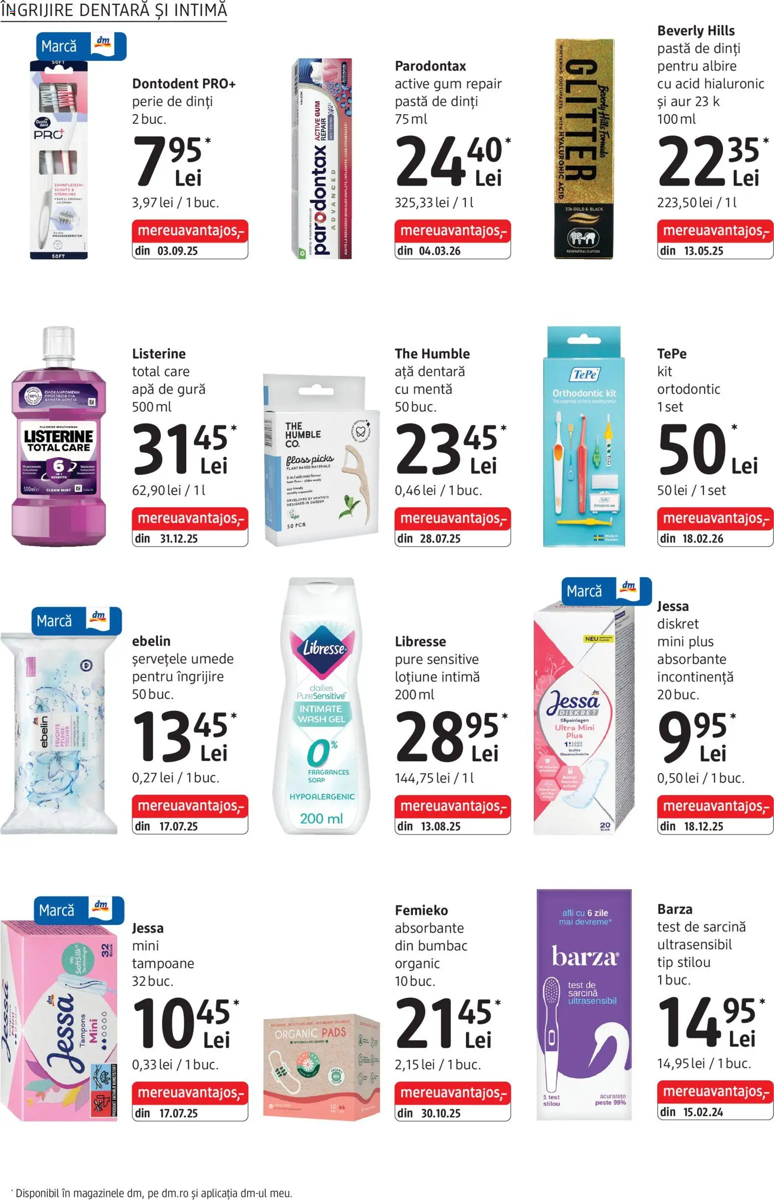 Noul catalog DM drogeriemarkt – valabil de la 02.04.2026 | Pagină: 20 | Produse: Pomelo, Pește, Șervețele umede, Apă