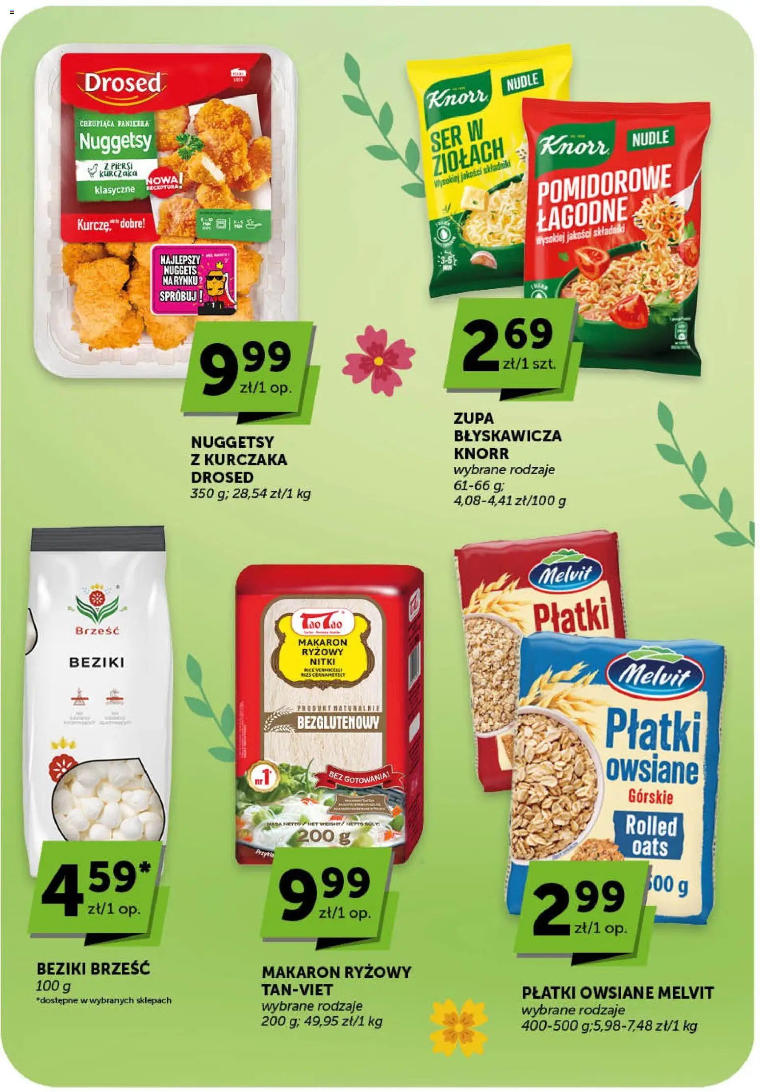ABC gazetka - Market od 19.03.2026 | Strona: 18 | Produkty: Płatki owsiane, Makaron ryżowy, Zupa, Nuggets