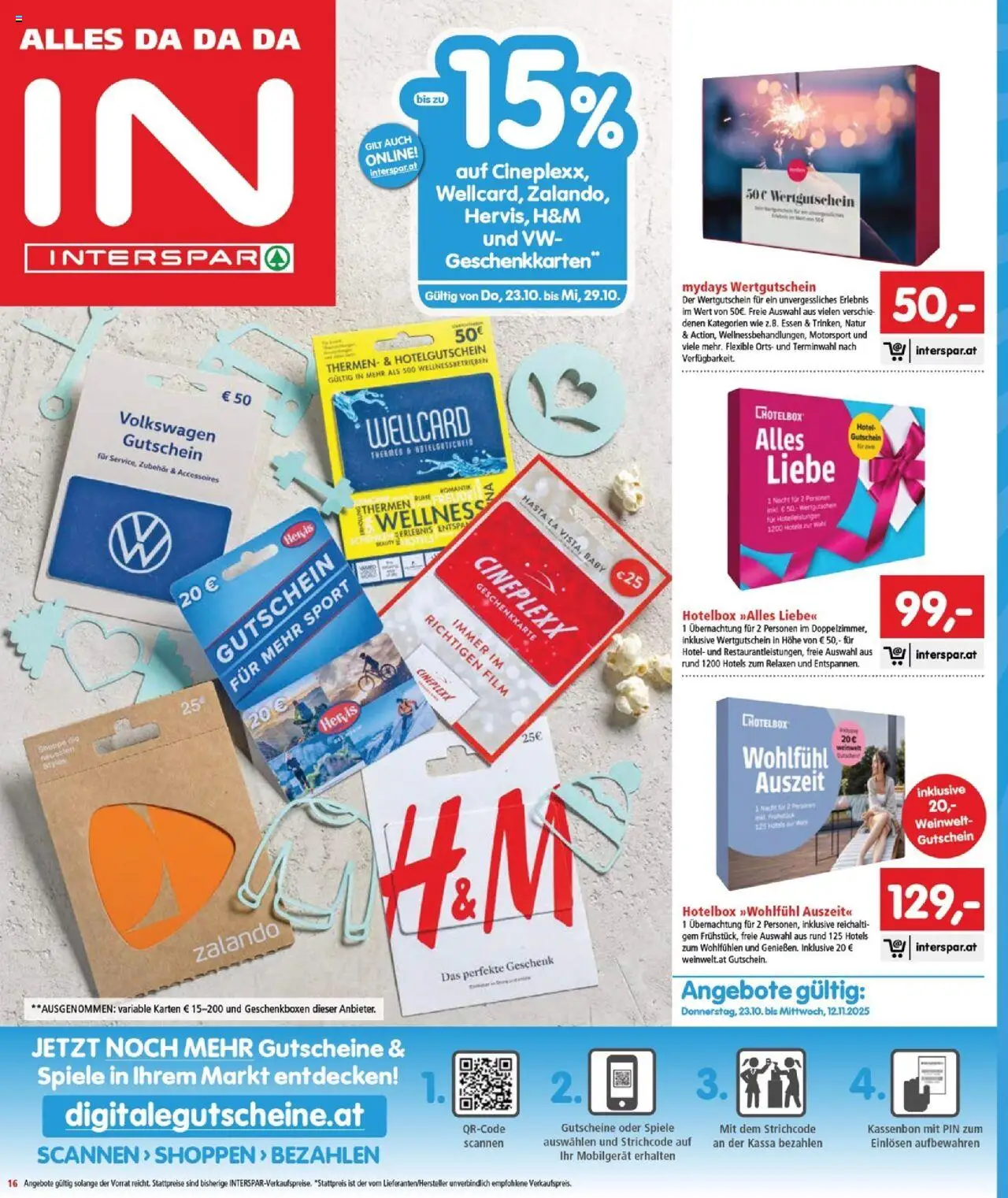 Interspar Flugblatt - Burgenland Nord gültig ab 23.10.2025 | Seite: 16