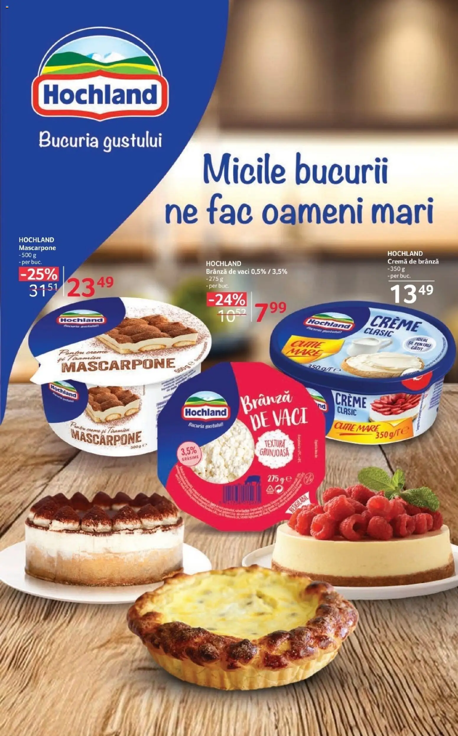 Noul catalog Selgros – valabil de la 06.03.2026 | Pagină: 11 | Produse: Cremă, Tiramisu, Cremă de brânză, Mascarpone