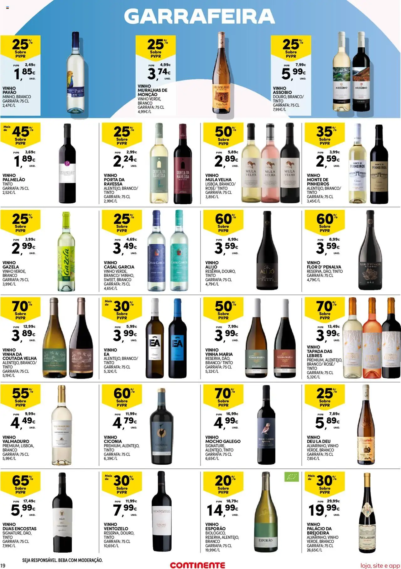 Continente Semanal Continente Bom Dia │ válido de 12.08.2025 | Página: 19 | Produtos: Porta, Vinho