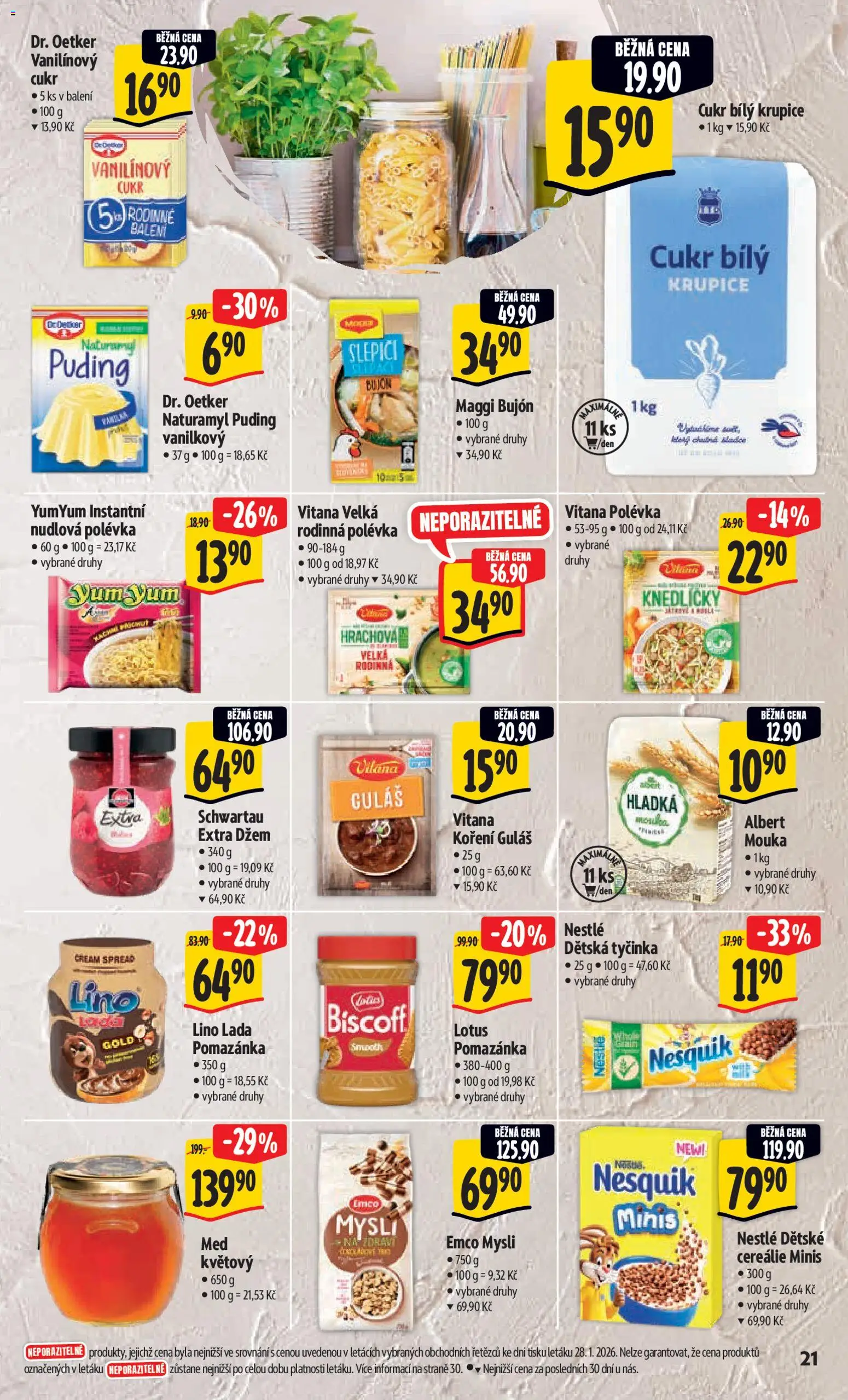 Albert leták - Hypermarket od 04.02.2026 | Strana: 29 | Produkty: Emco Mysli, Nesquik, Mysli, Lotus