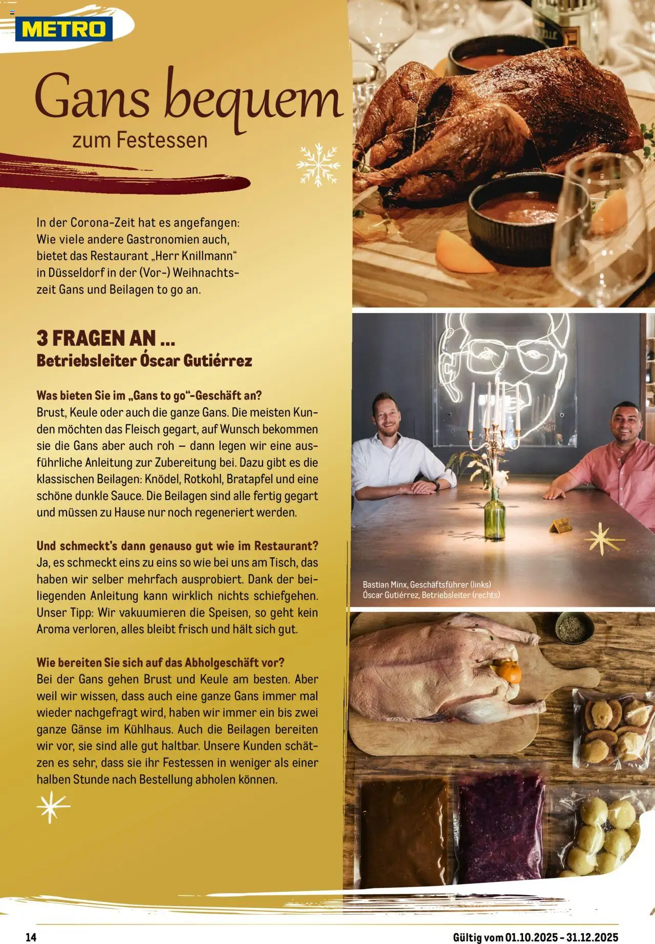 Metro Saisonkatalog "Perfekt ausgestattet" – gültig ab 01.10.2025 | Seite: 14 | Produkte: Fleisch