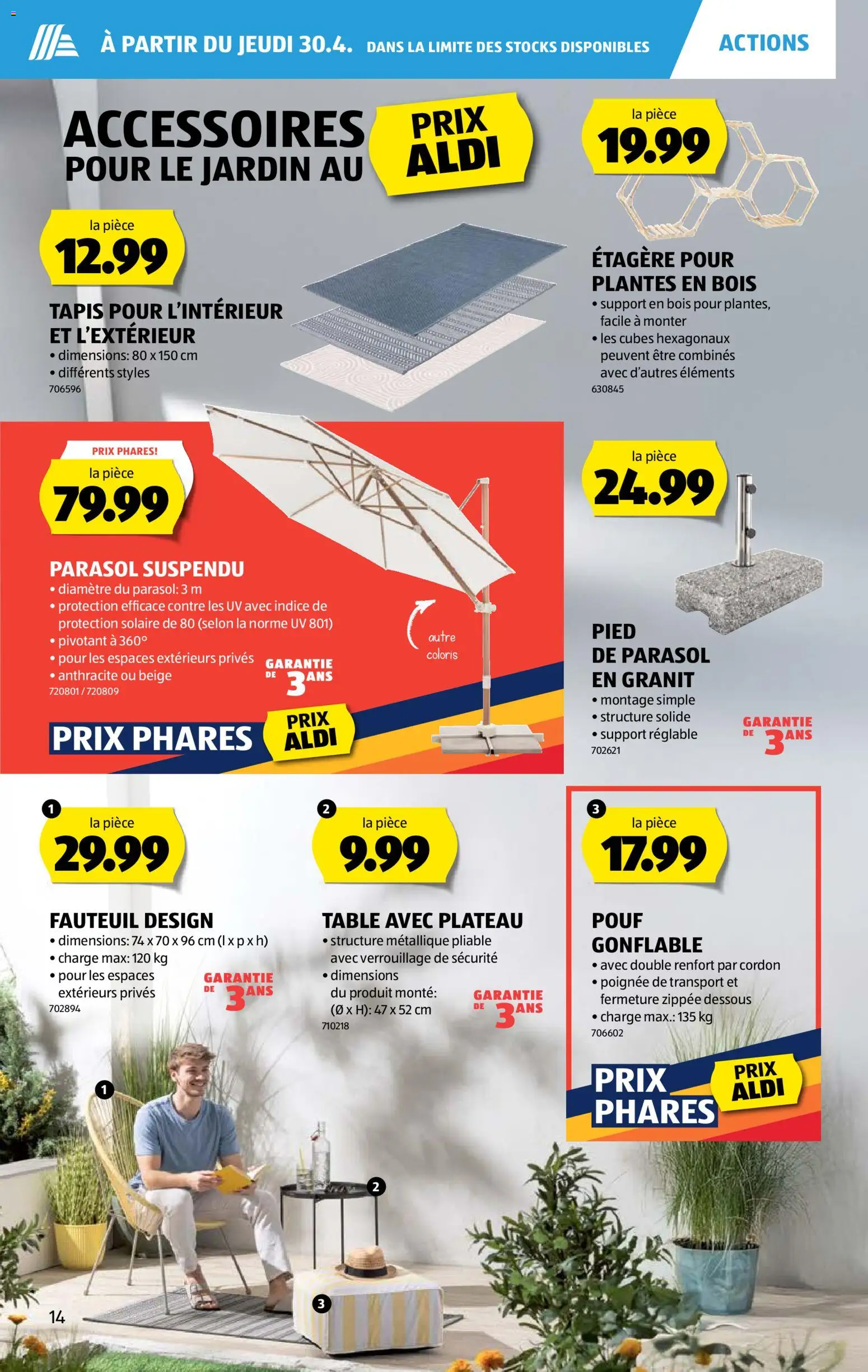 Aldi aktionen FR – gültig ab 30.04.2026 | Seite: 14 | Produkte: Dessous, Pouf